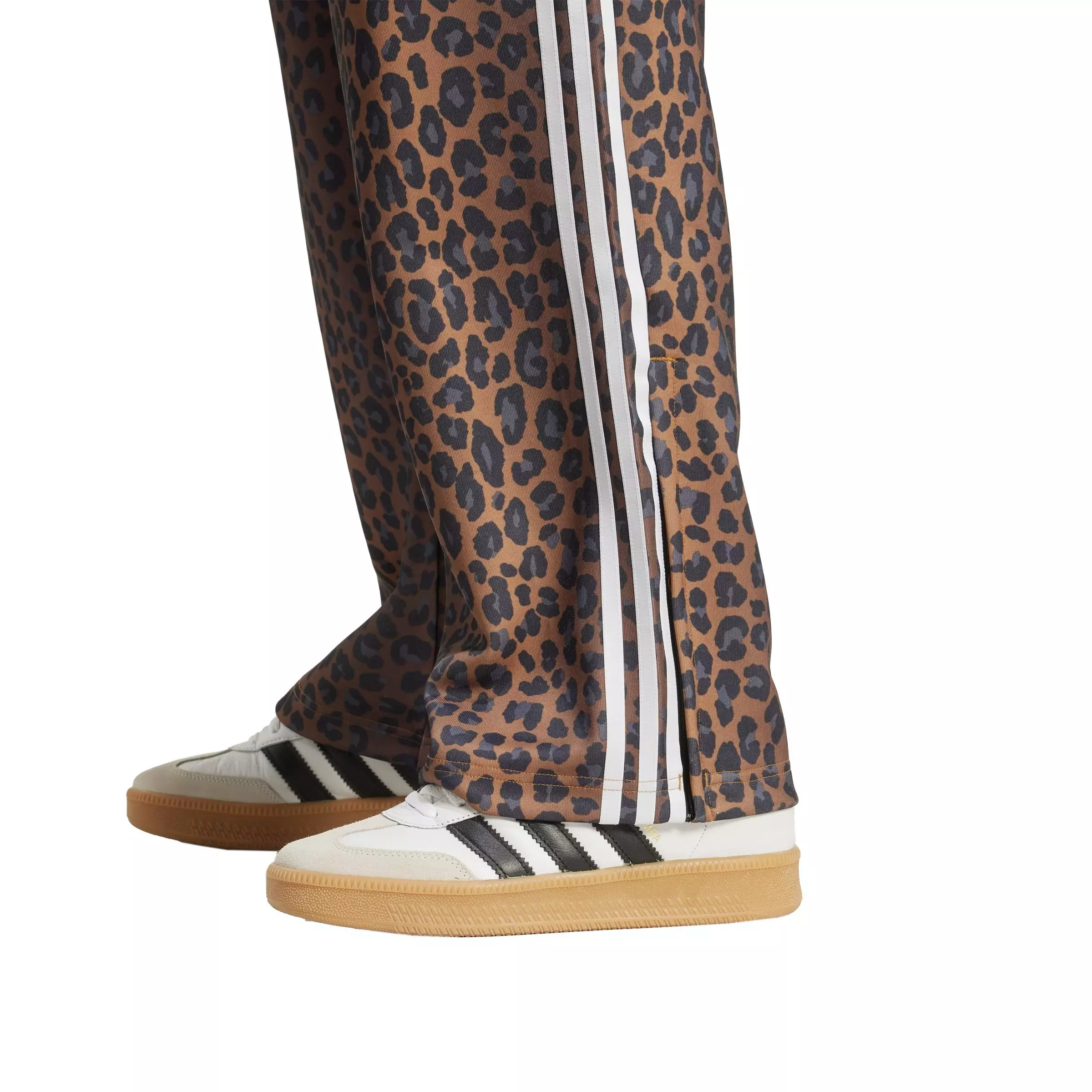 adidas Originals Men's Firebird Loose Leopard Track Pants - BROWN/BLACK