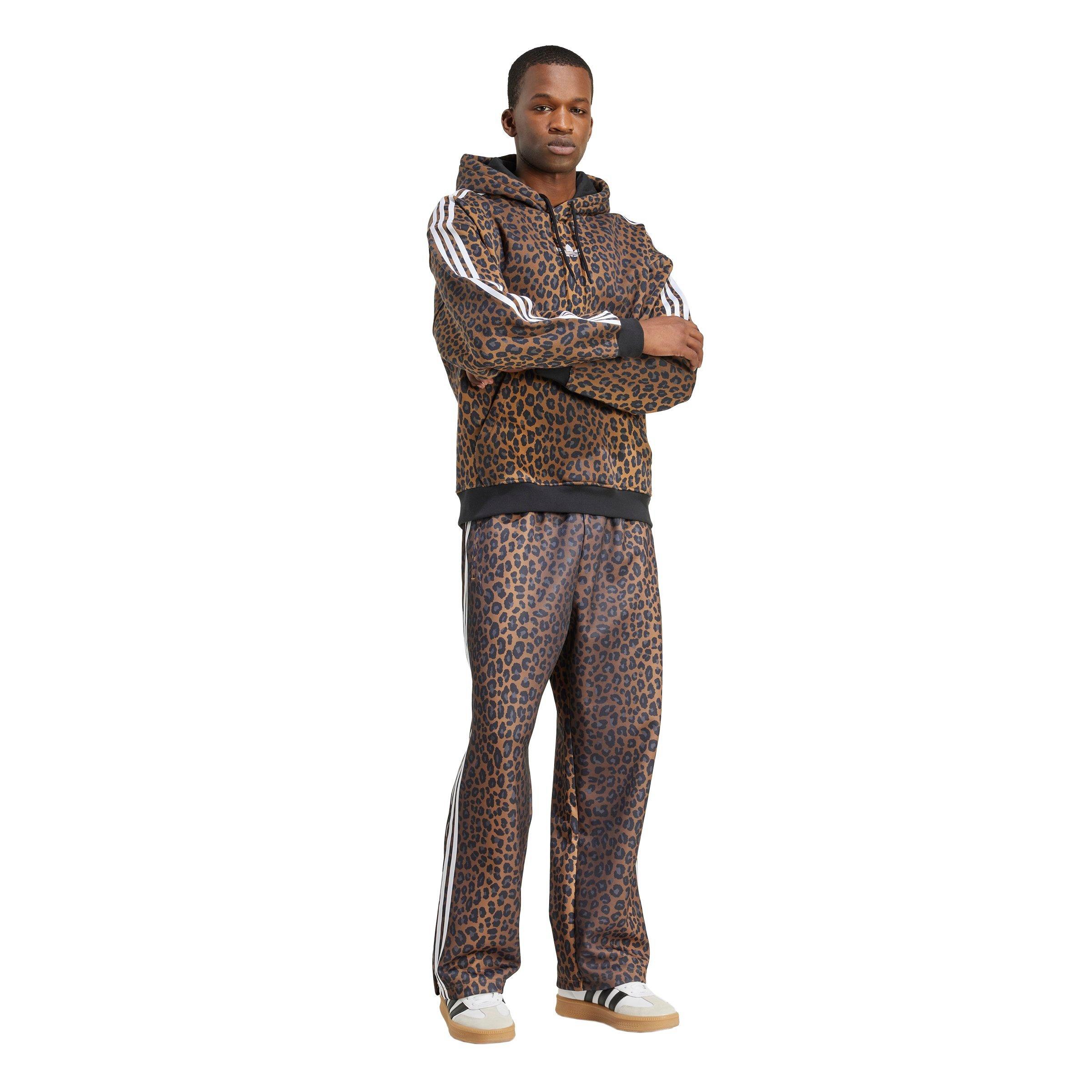 adidas Originals Men's Firebird Loose Leopard Track Pants - BROWN/BLACK Thumbnail View 5
