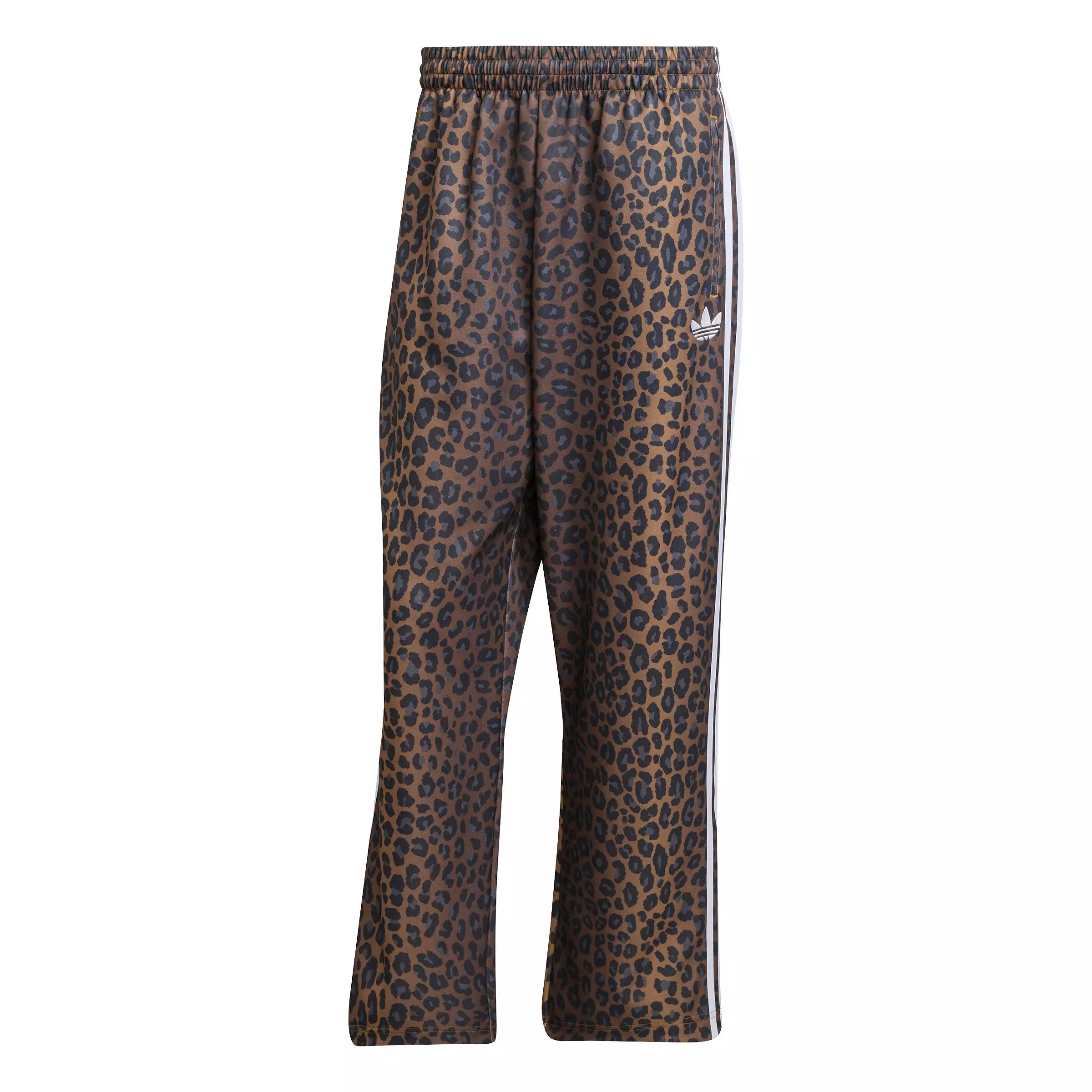 adidas Originals Men's Firebird Loose Leopard Track Pants - BROWN/BLACK