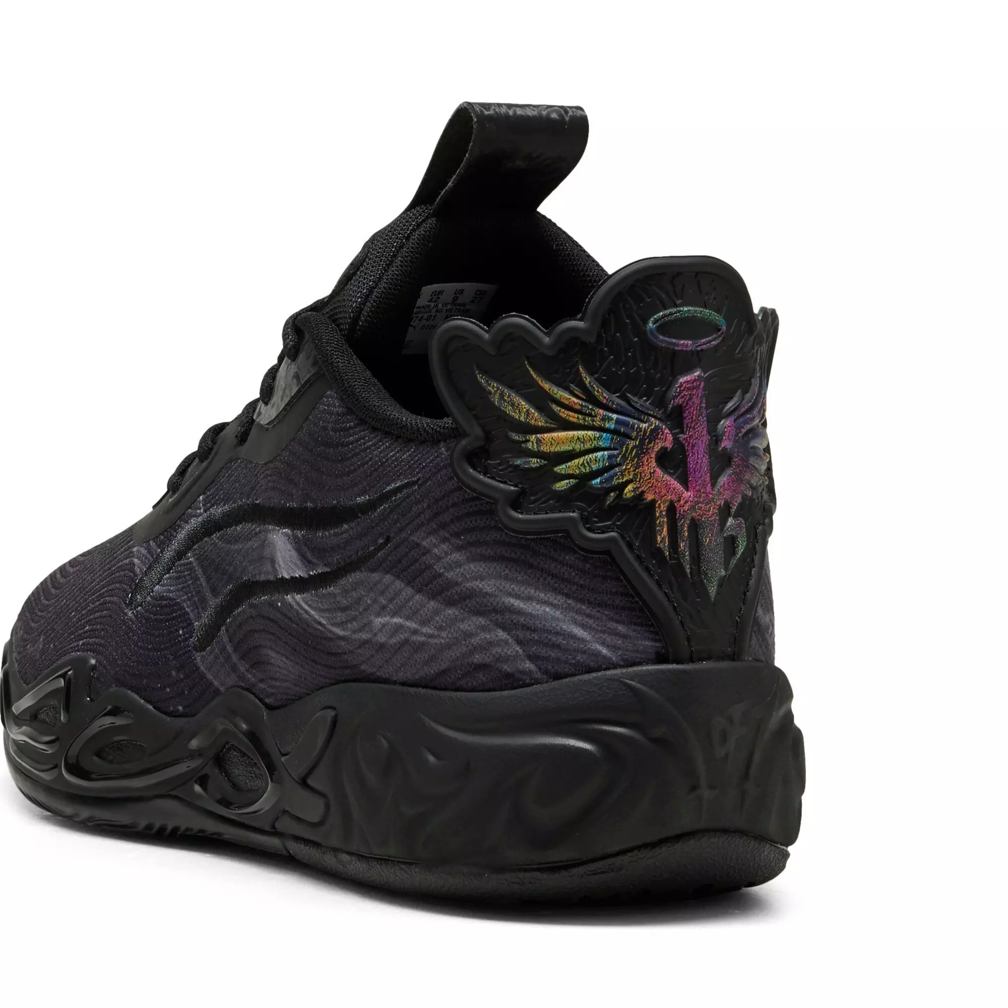 PUMA x LAMELO BALL MB.04 "Black/Dark Amethyst" Men's Basketball Shoe - BLACK