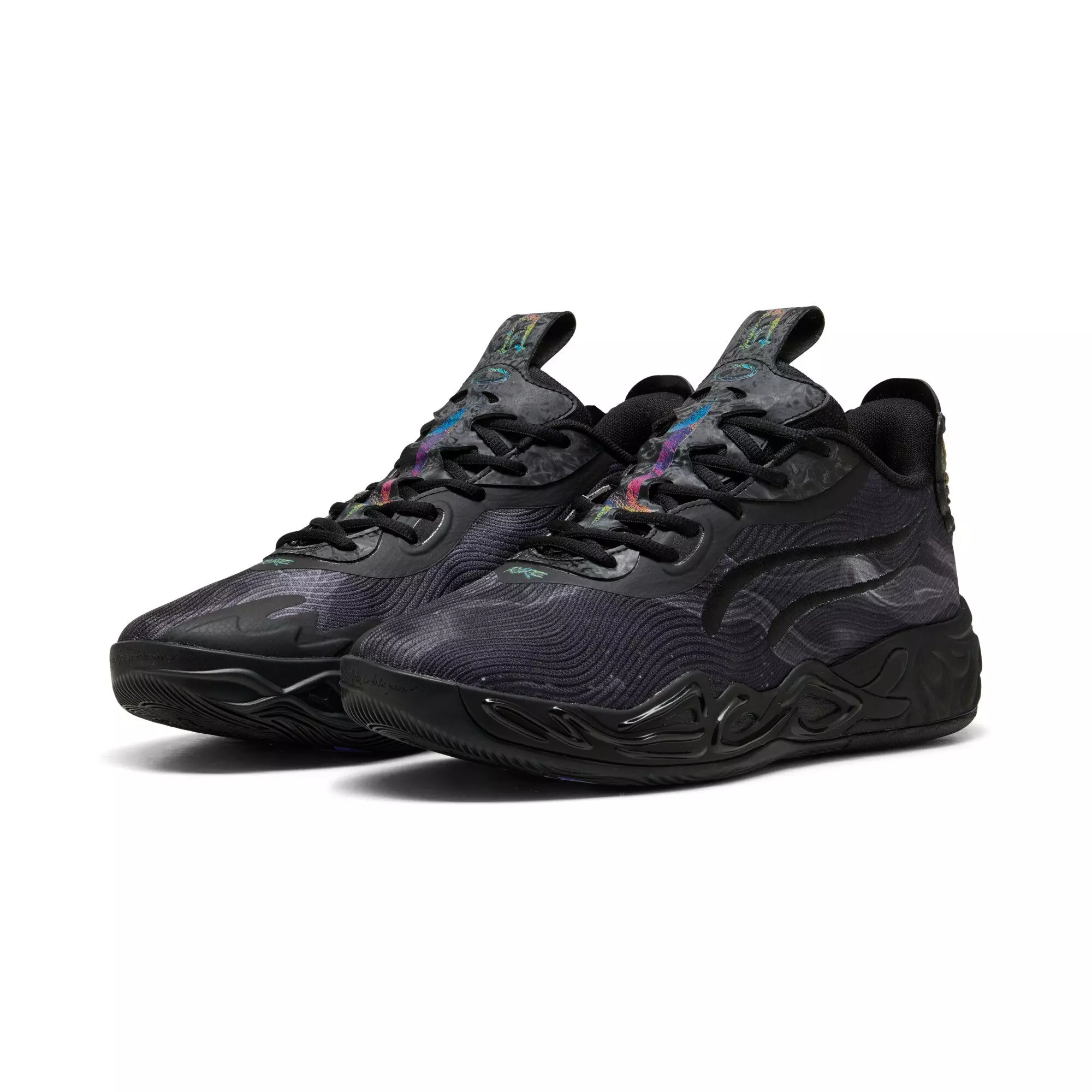 PUMA x LAMELO BALL MB.04 "Black/Dark Amethyst" Men's Basketball Shoe - BLACK