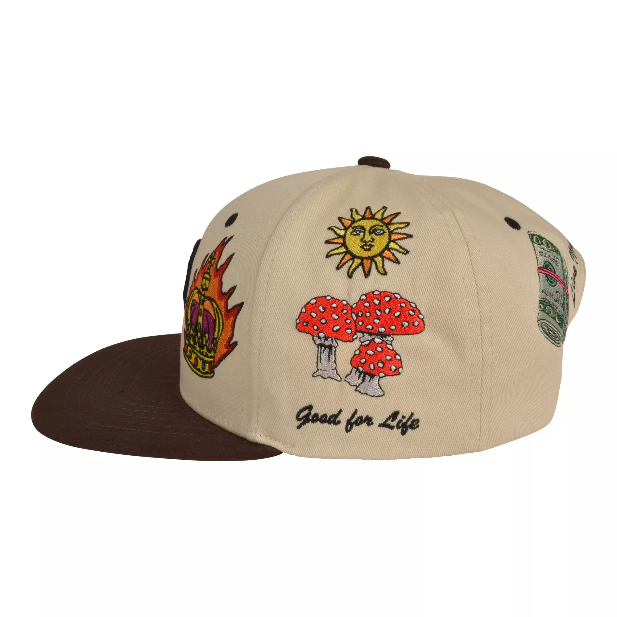 Primitive Signs Snapback Hat-Crimson - CRIMSON