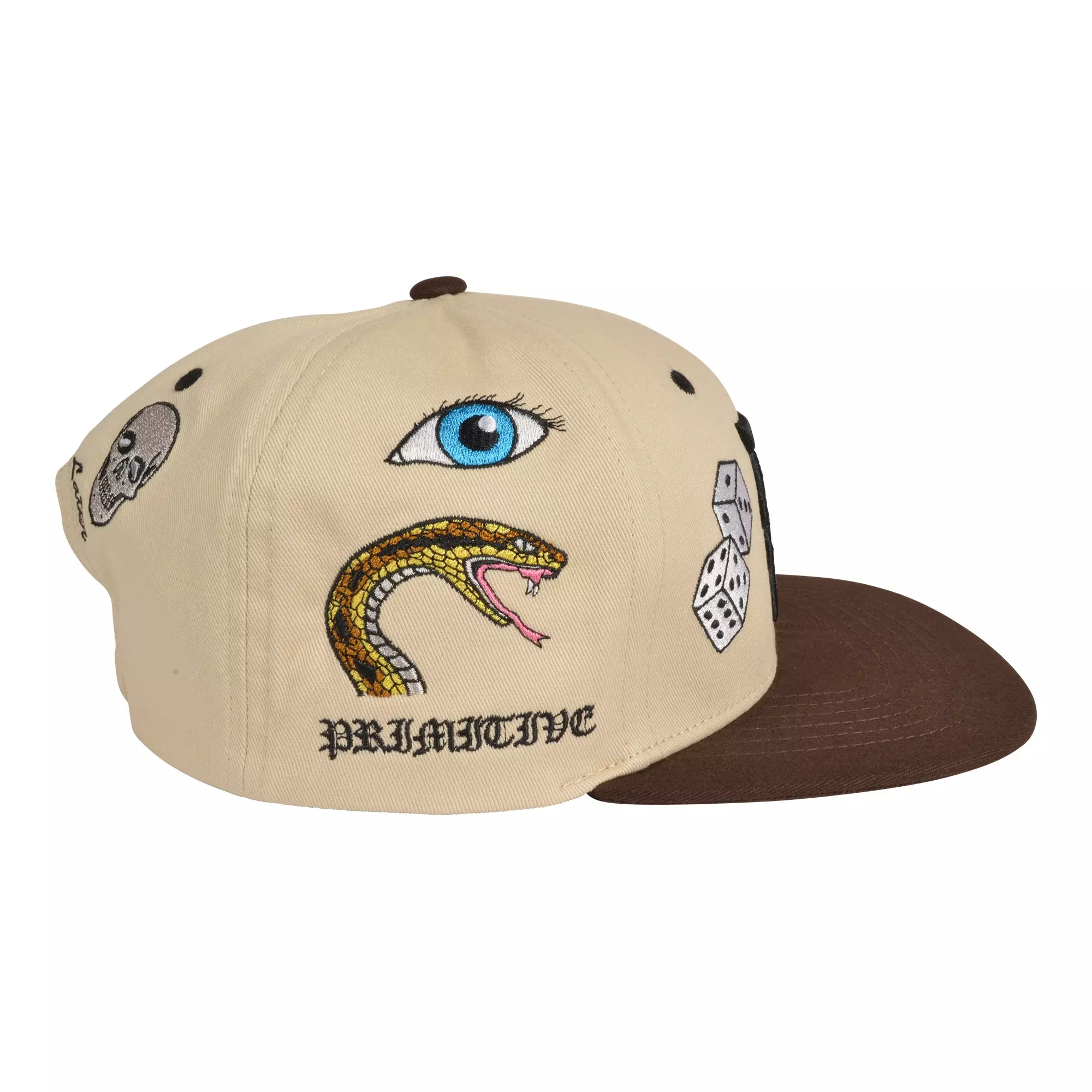 Primitive Signs Snapback Hat-Crimson - CRIMSON