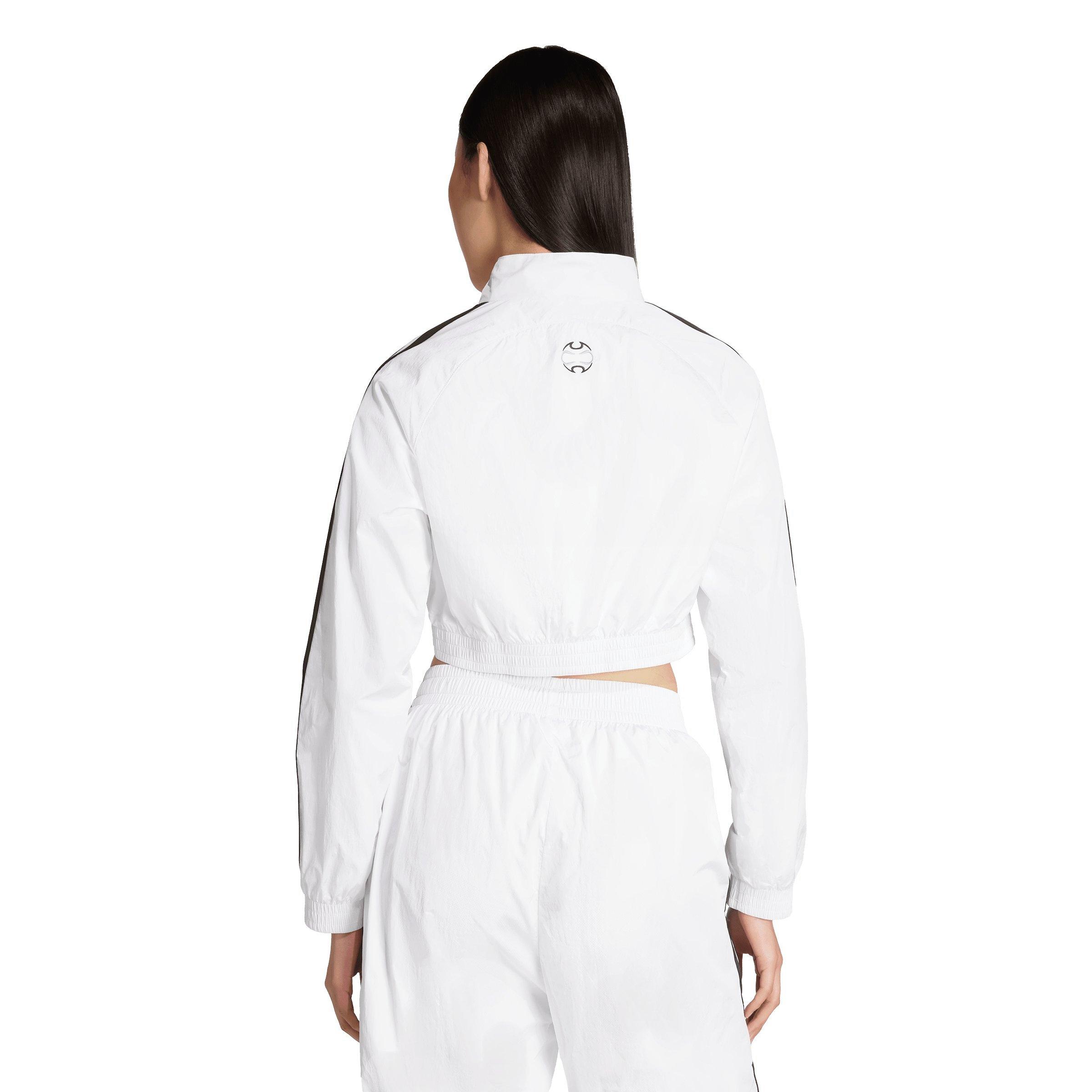 adidas Men's Teamgeist Adicolor Cropped Track Jacket - WHITE/BLACK Thumbnail View 2