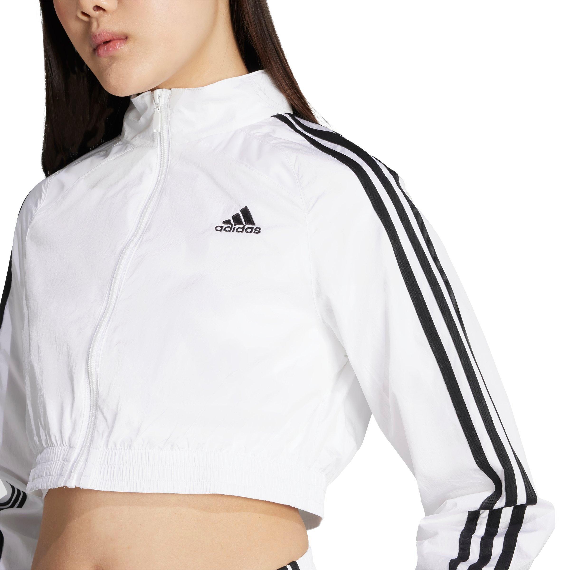 adidas Men's Teamgeist Adicolor Cropped Track Jacket - WHITE/BLACK Thumbnail View 3