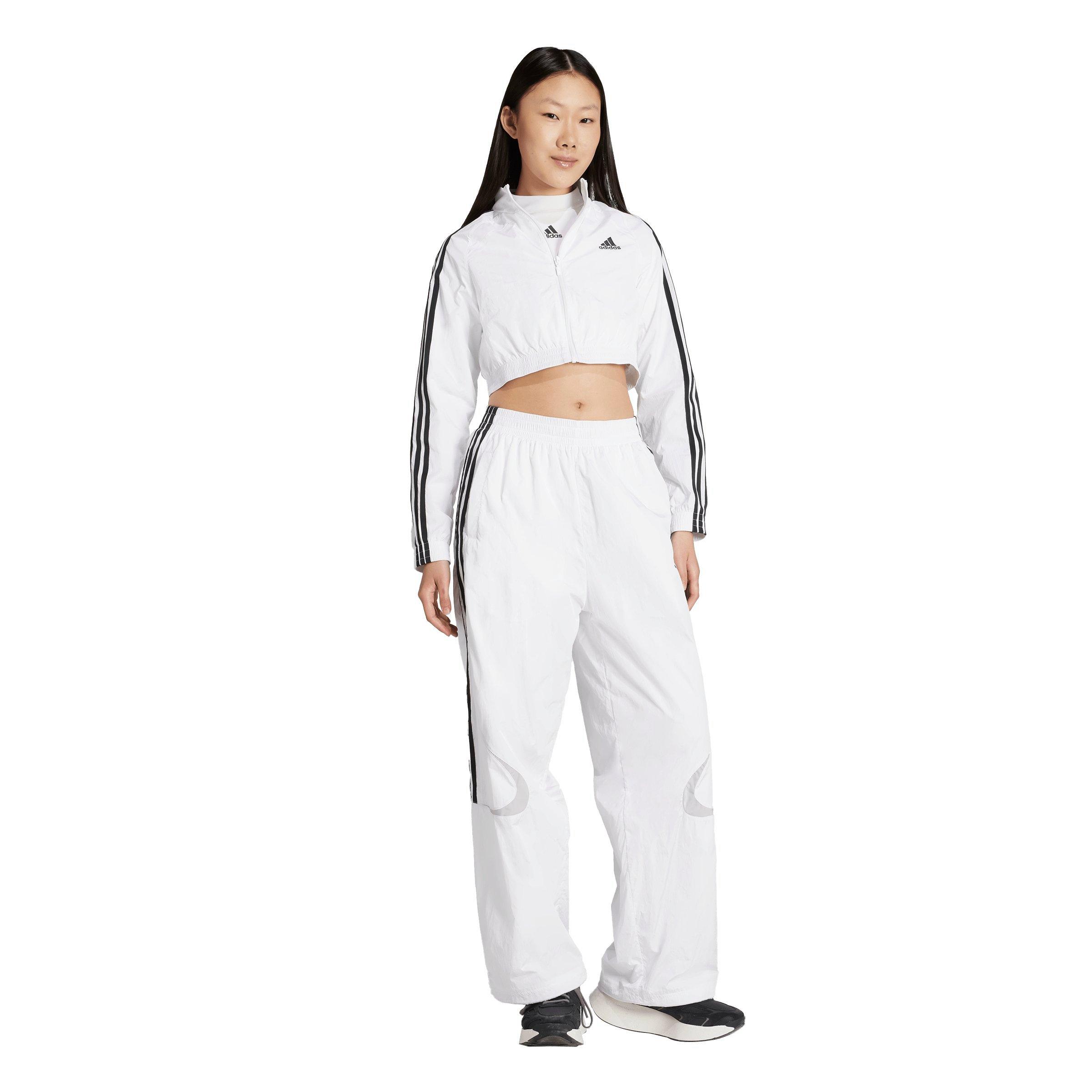 adidas Men's Teamgeist Adicolor Cropped Track Jacket - WHITE/BLACK Thumbnail View 5