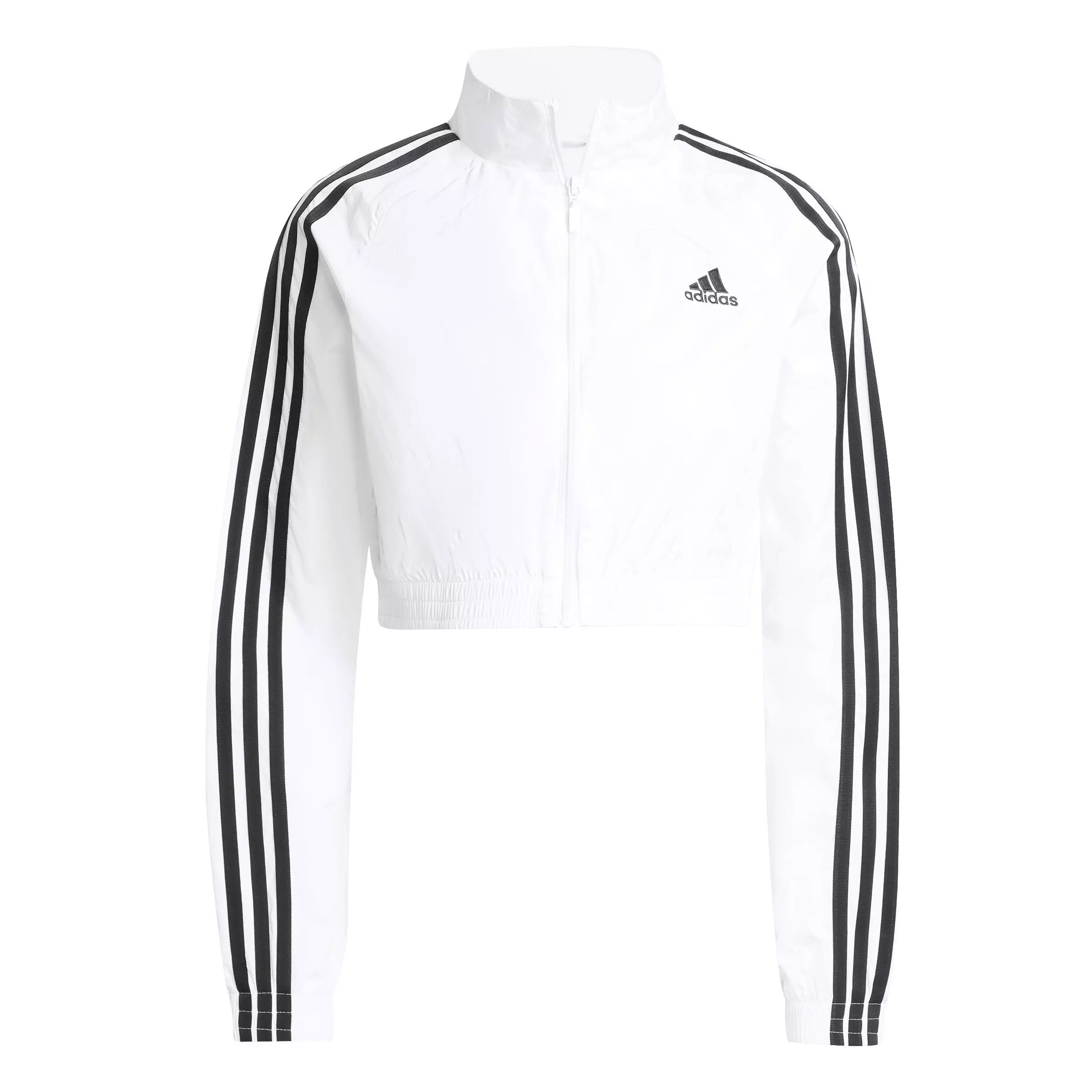 adidas Men's Teamgeist Adicolor Cropped Track Jacket - WHITE/BLACK