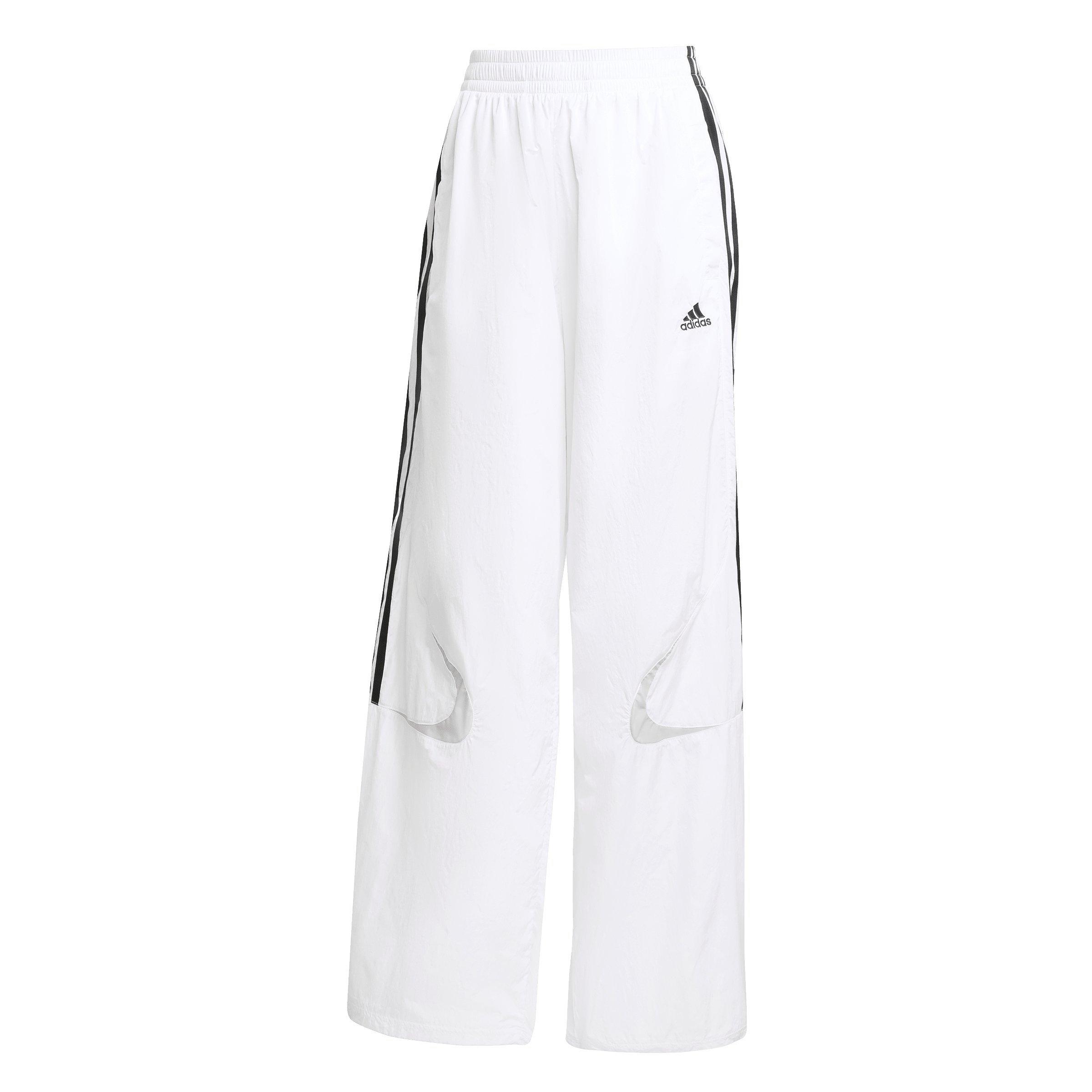 adidas Originals Women's Teamgeist Adicolor Oversized Track Pants - WHITE/BLACK Thumbnail View 6