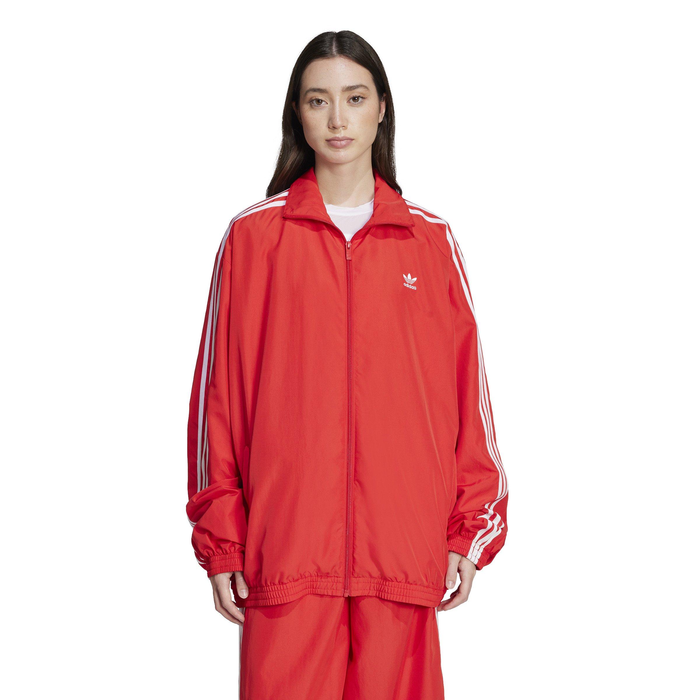adidas Originals Women's Adilenium Season 3 Oversized Track Jacket - RED Thumbnail View 1