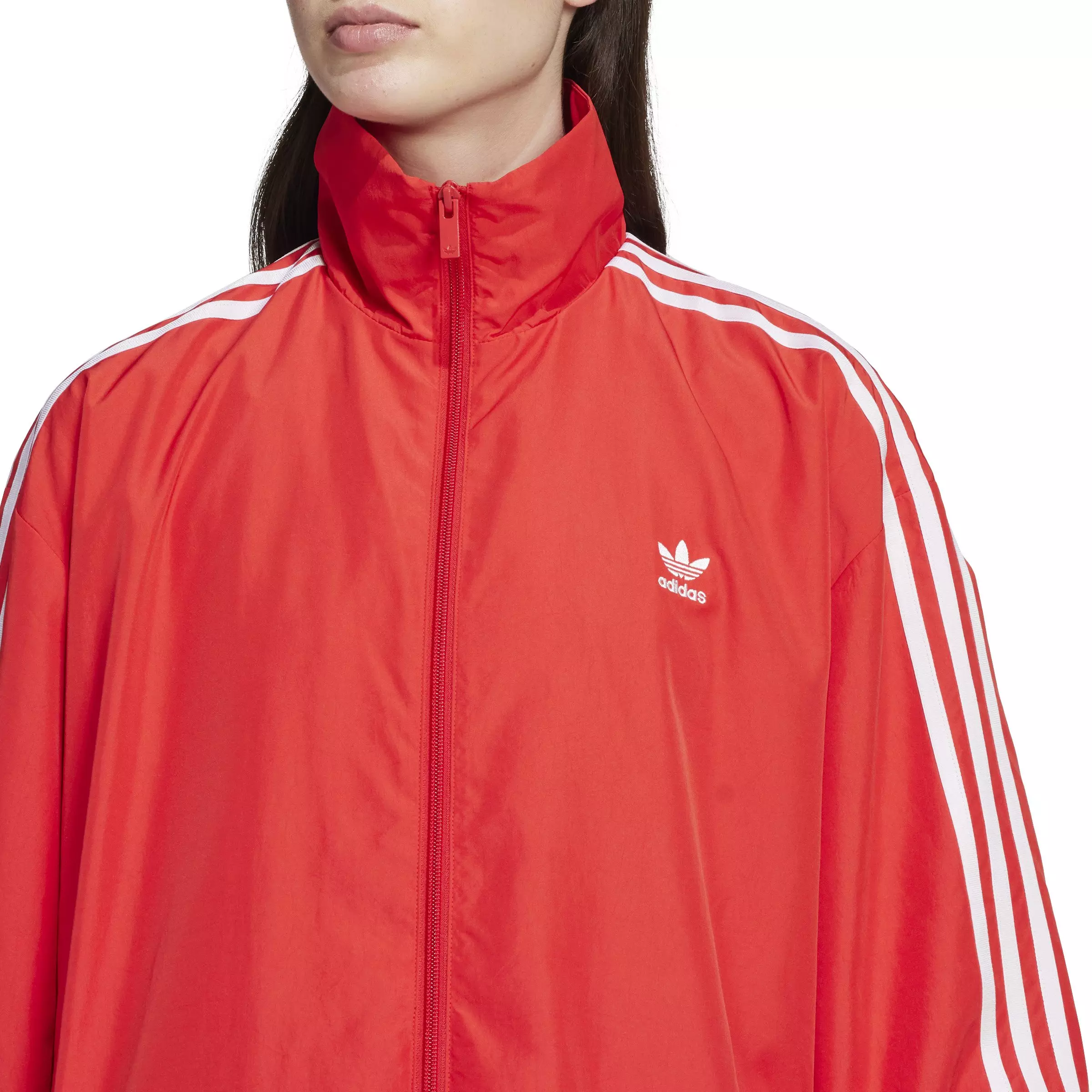 adidas Originals Women's Adilenium Season 3 Oversized Track Jacket - RED