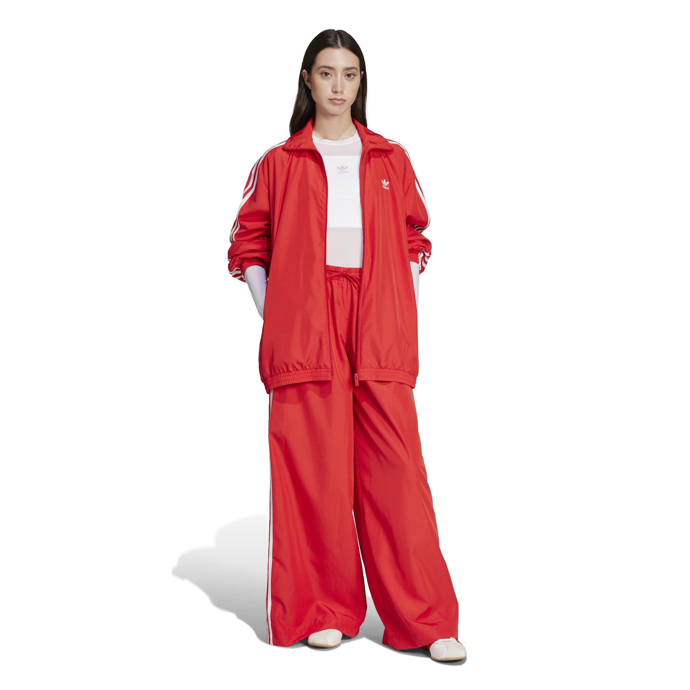adidas Originals Women's Adilenium Season 3 Oversized Track Jacket - RED Thumbnail View 5