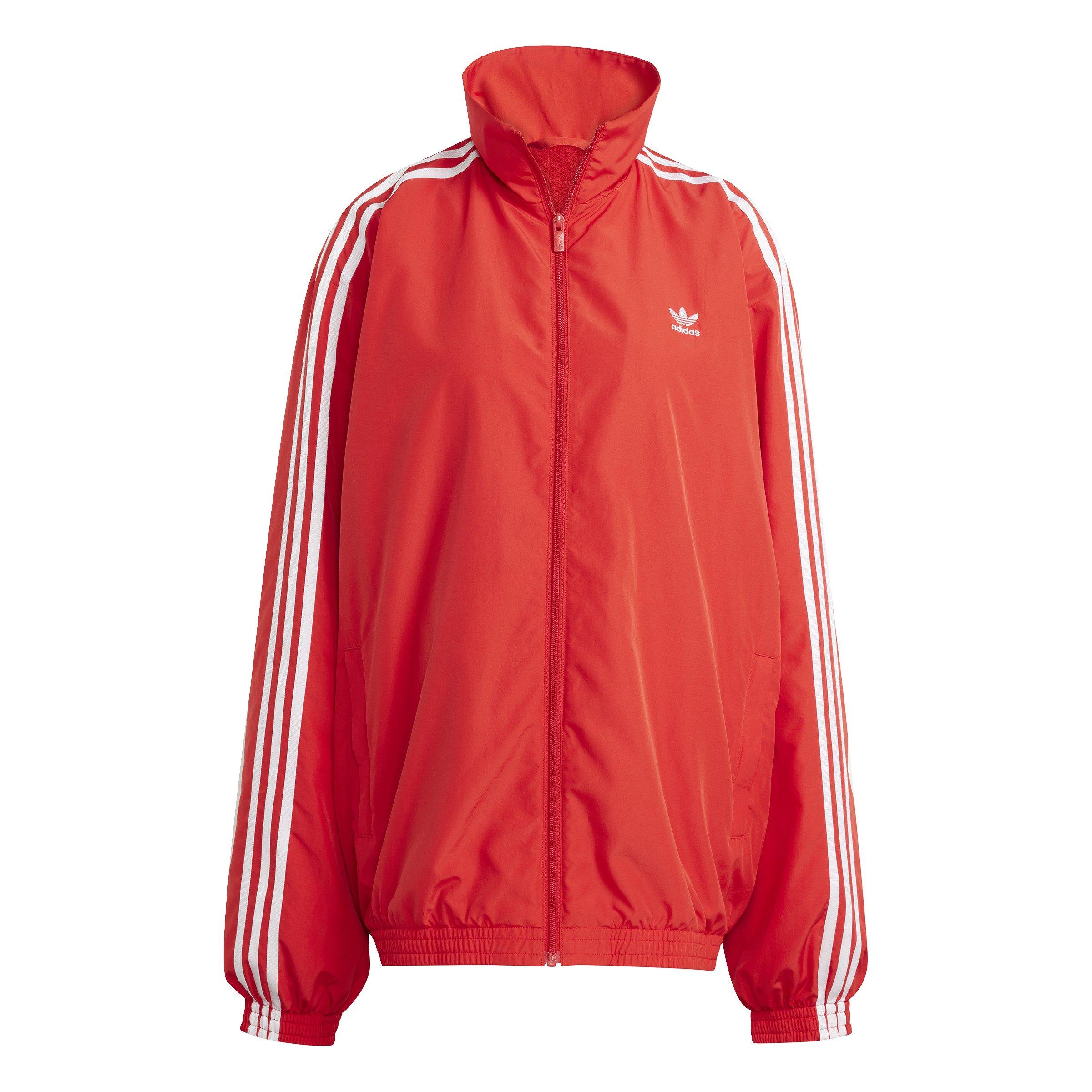 adidas Originals Women's Adilenium Season 3 Oversized Track Jacket - RED Thumbnail View 6