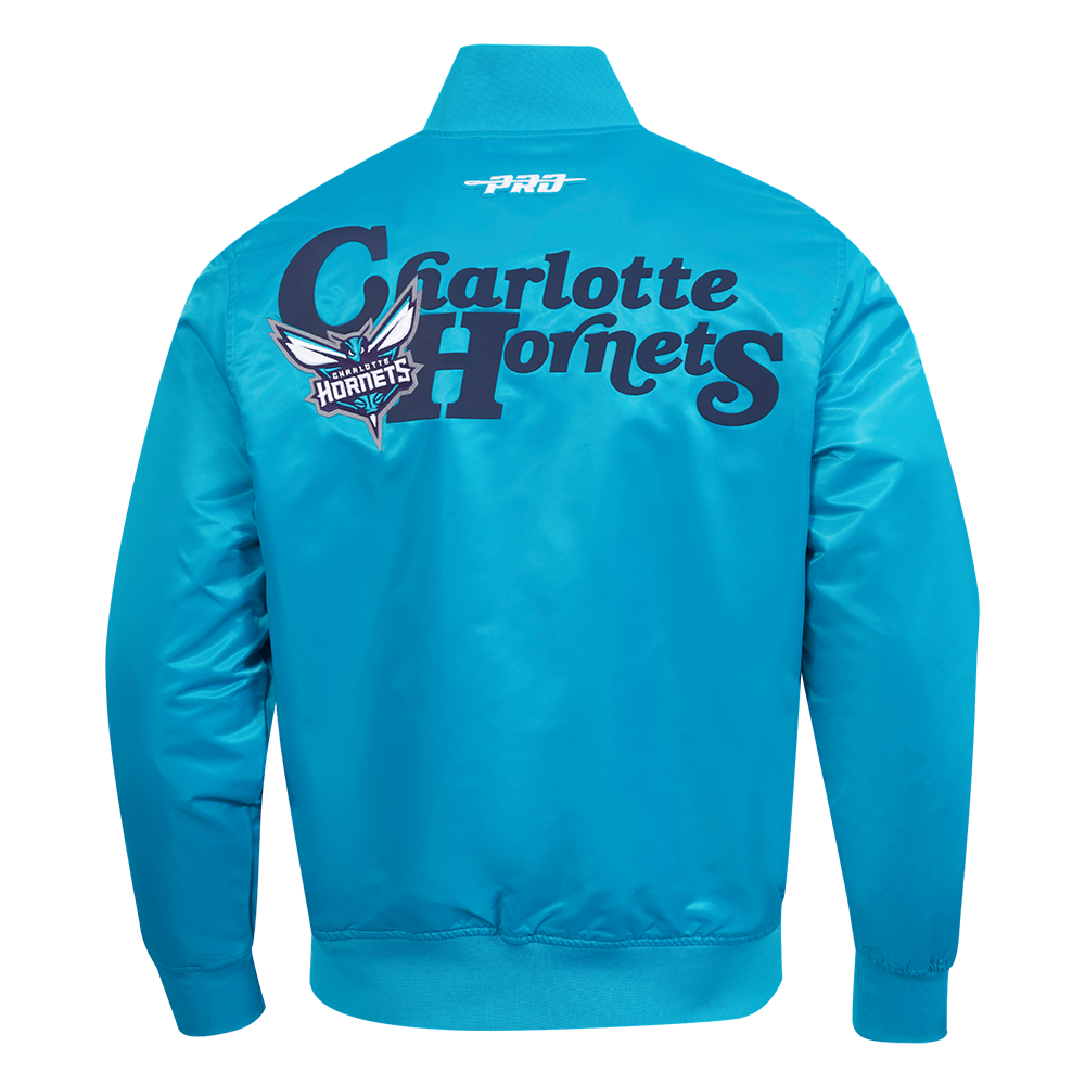 Pro Standard Charlotte Hornets Satin Jacket-Teal - TEAL Thumbnail View 2