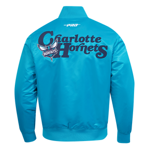 Pro Standard Charlotte Hornets Satin Jacket-Teal