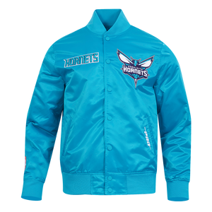 Pro Standard Charlotte Hornets Satin Jacket-Teal