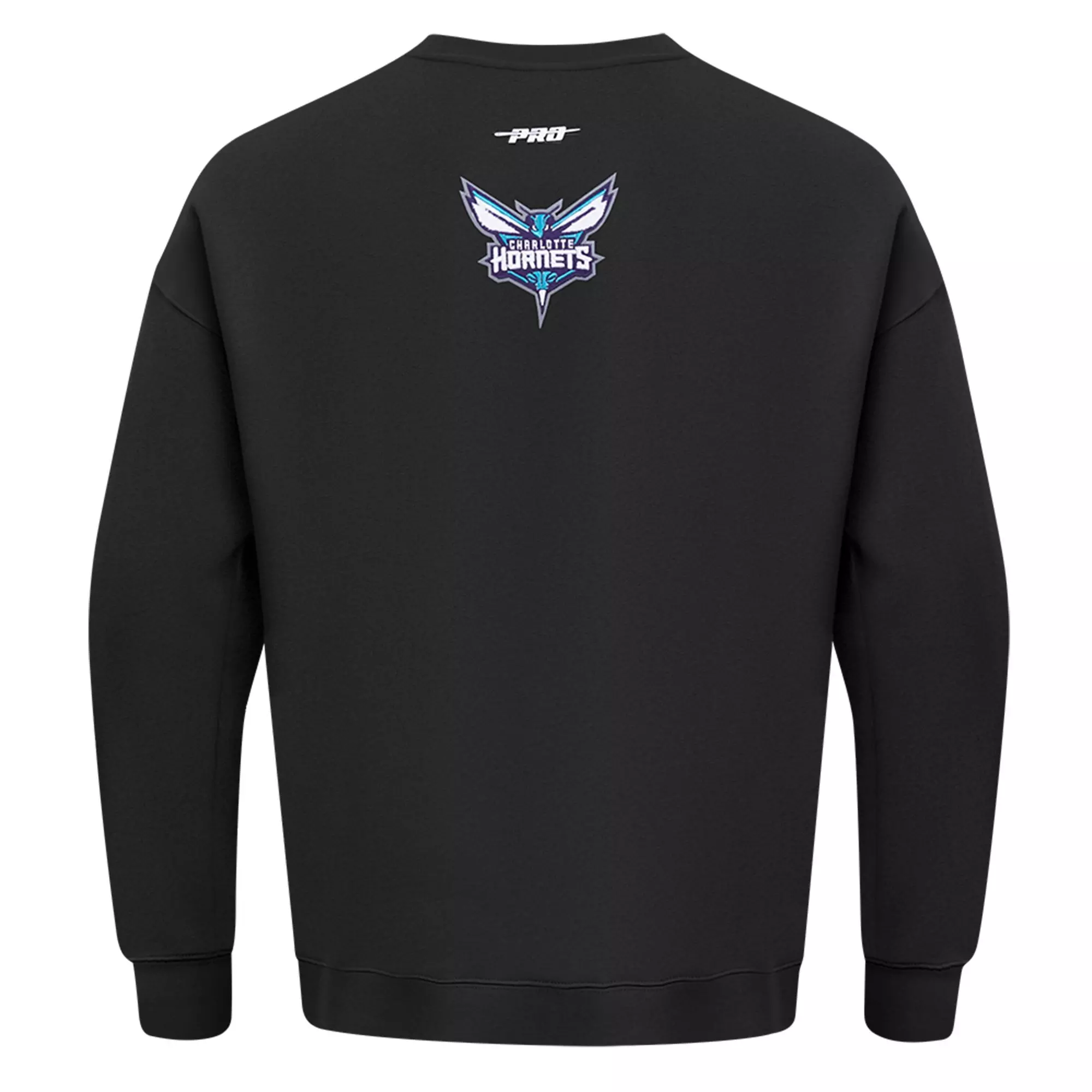 Pro Standard Men's Charlotte Hornets Fleece Crew-Black - BLACK