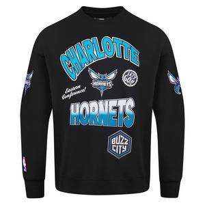Pro Standard Men's Charlotte Hornets Fleece Crew-Black