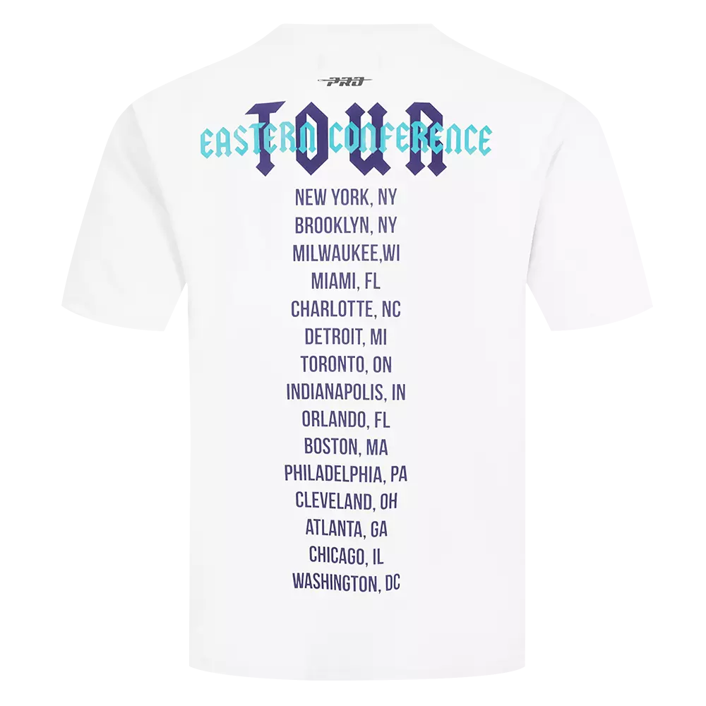 Pro Standard Men's Charlotte Hornets Tour Tee-White - WHITE