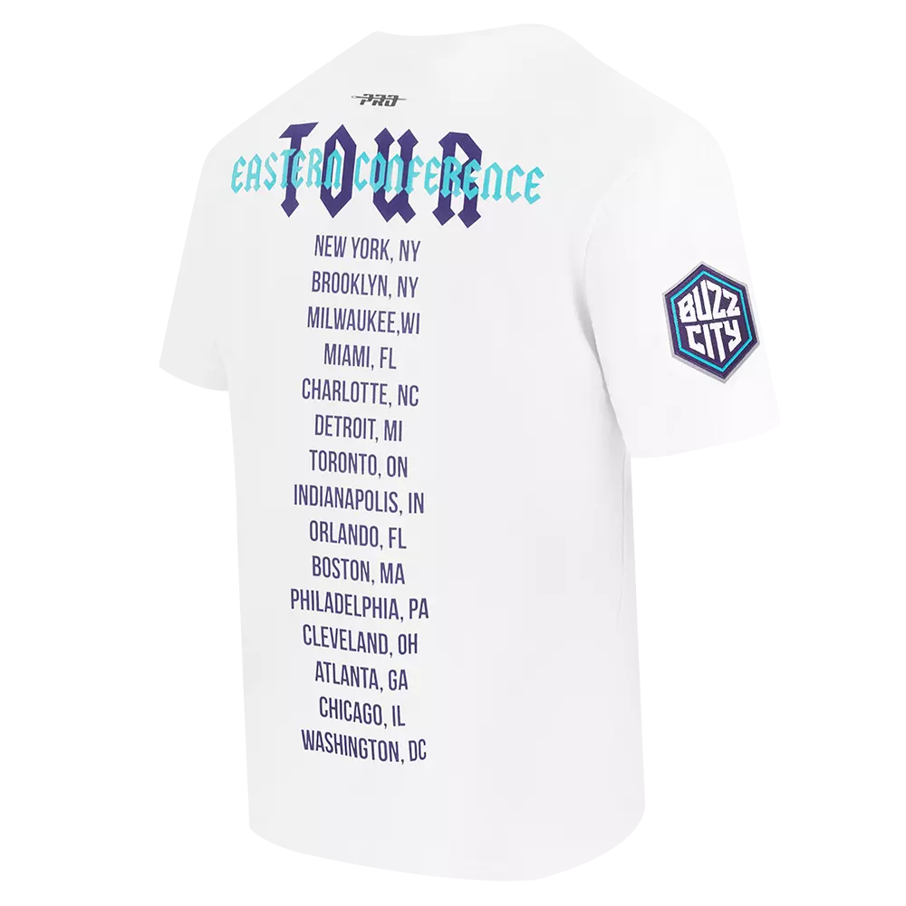 Pro Standard Men's Charlotte Hornets Tour Tee-White - WHITE