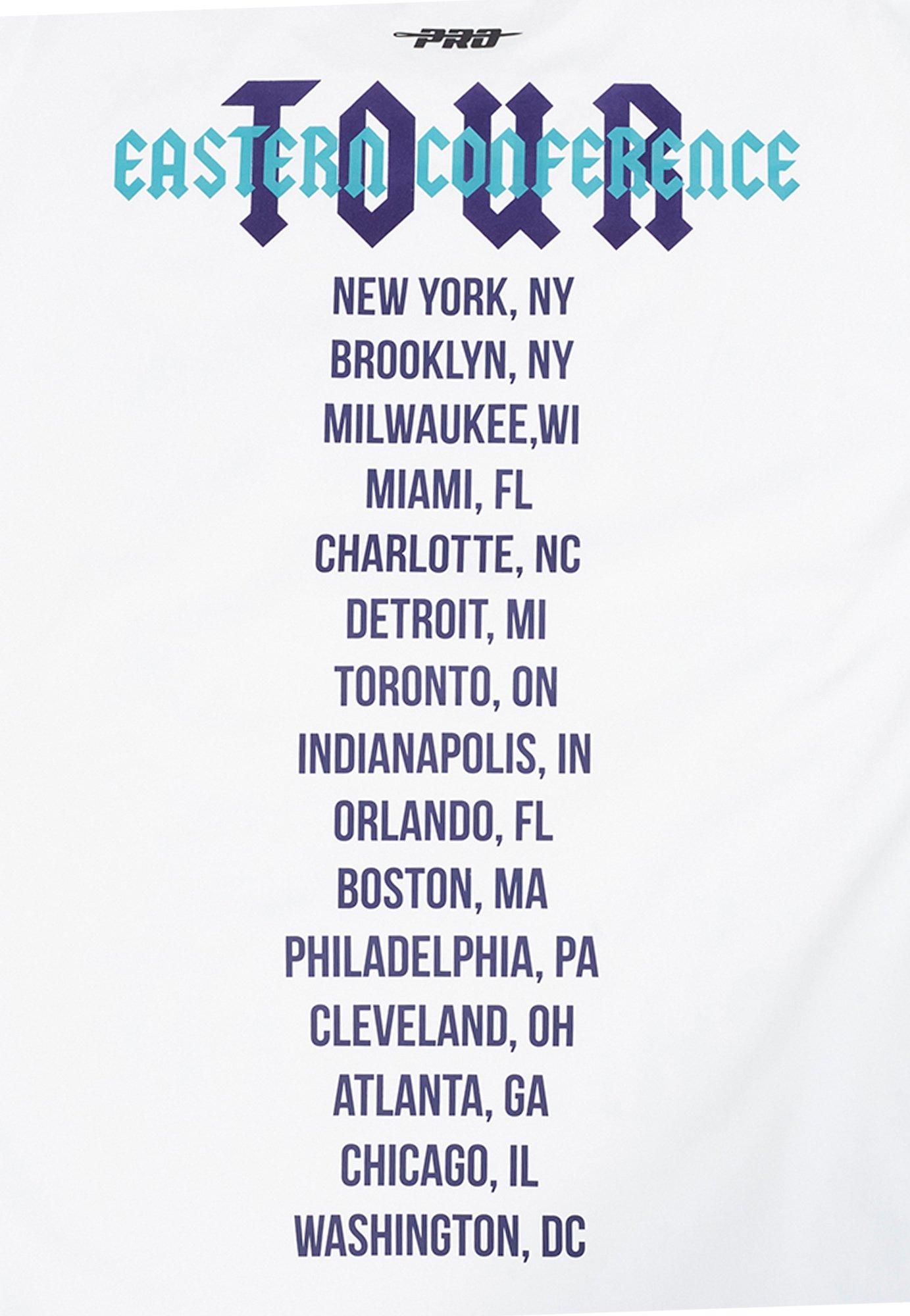 Pro Standard Men's Charlotte Hornets Tour Tee-White - WHITE Thumbnail View 6