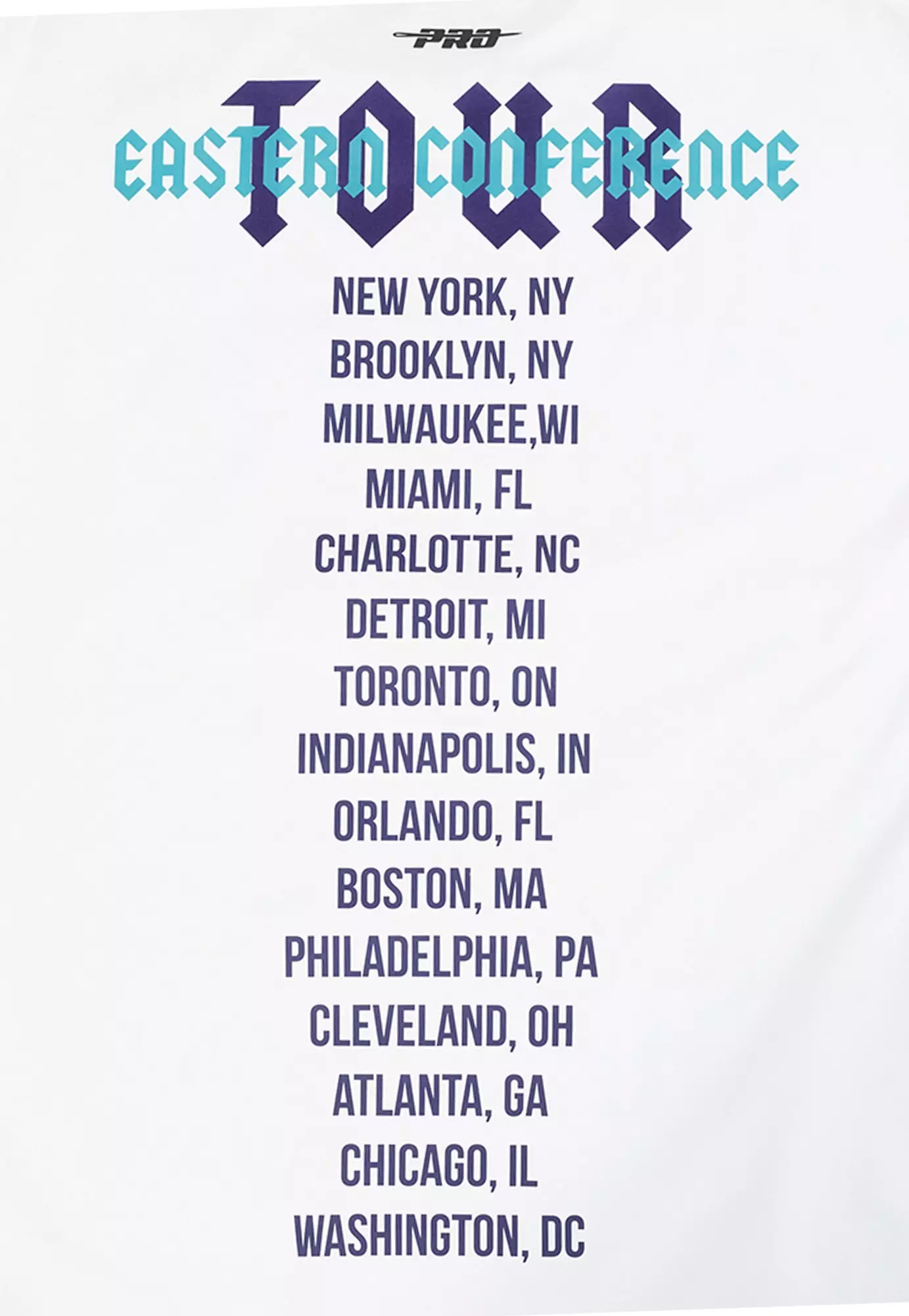 Pro Standard Men's Charlotte Hornets Tour Tee-White - WHITE