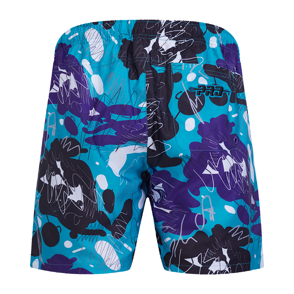 Pro Standard Men's Charlotte Hornets Woven Shorts-Multicolor - MULTI-COLOR Thumbnail View 2