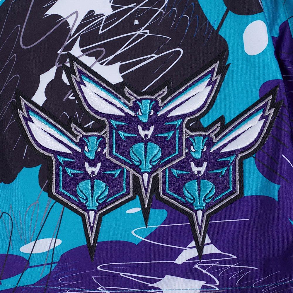 Pro Standard Men's Charlotte Hornets Woven Shorts-Multicolor - MULTI-COLOR Thumbnail View 6