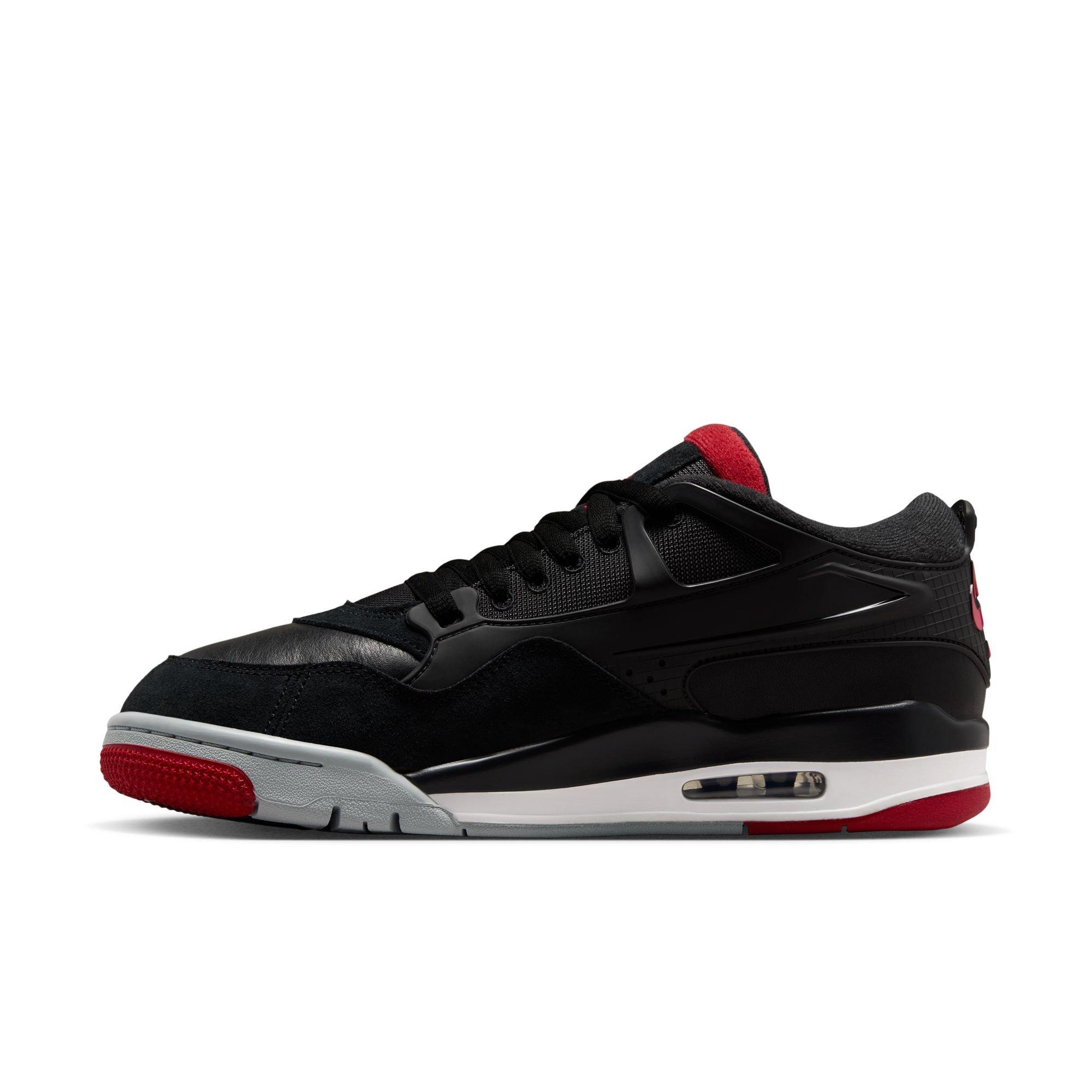 Jordan 4 RM "Black/Varsity Red/Wolf Grey/White" Men's Shoe - BLACK/RED/WHITE Thumbnail View 4