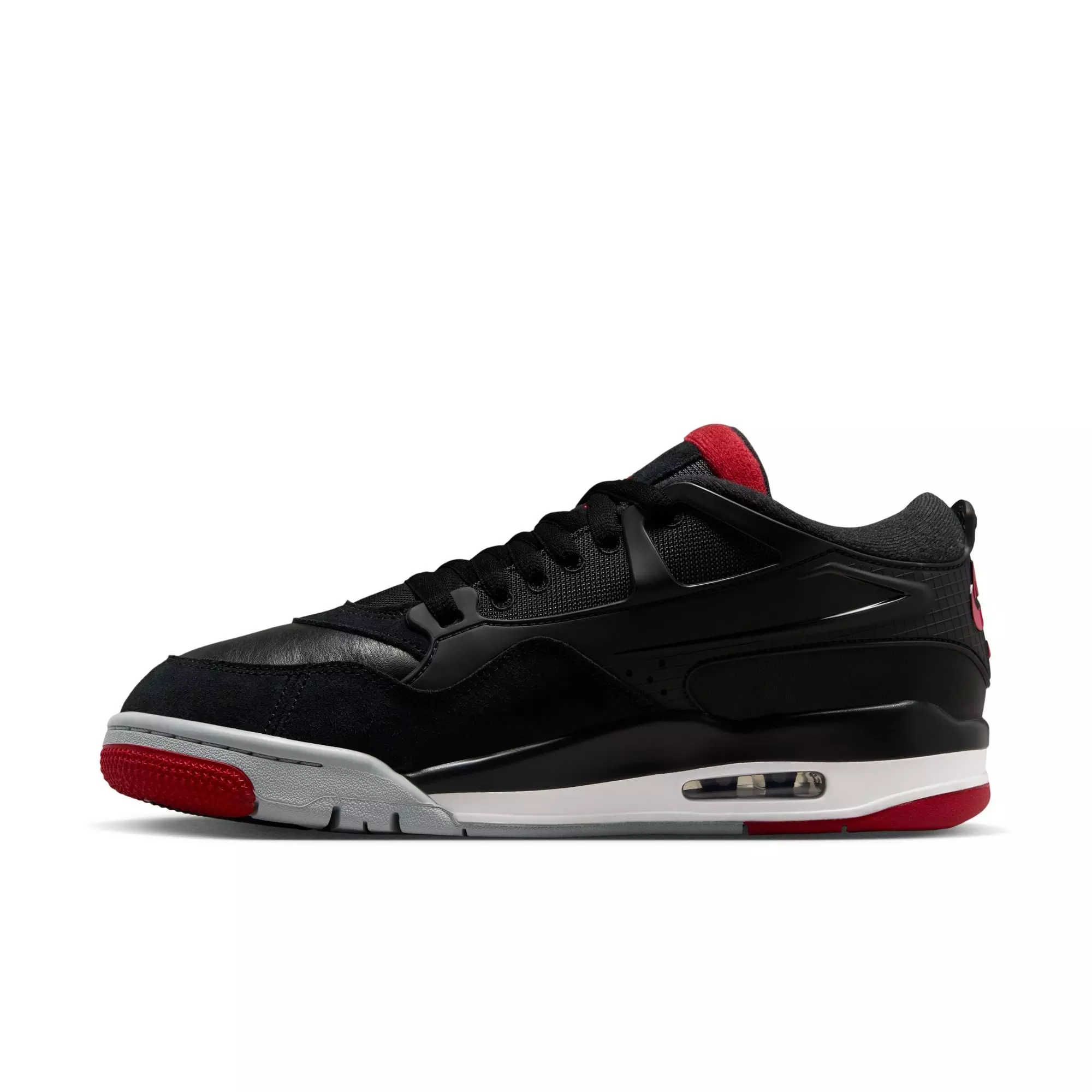 Jordan 4 RM "Black/Varsity Red/Wolf Grey/White" Men's Shoe - BLACK/RED/WHITE