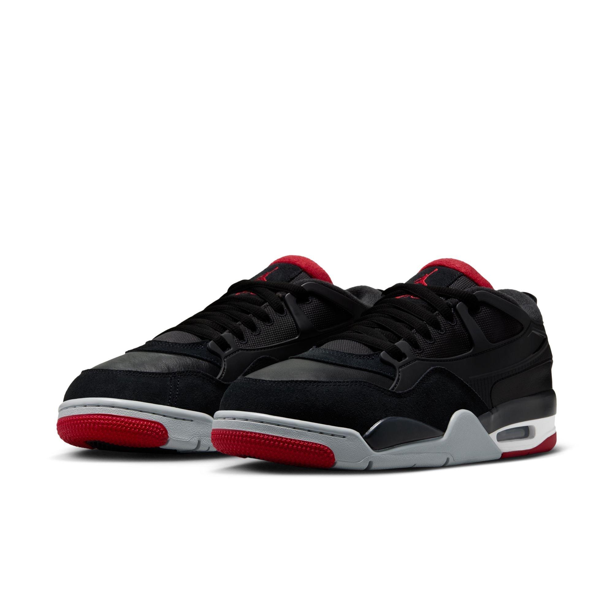 Jordan 4 RM "Black/Varsity Red/Wolf Grey/White" Men's Shoe - BLACK/RED/WHITE Thumbnail View 5