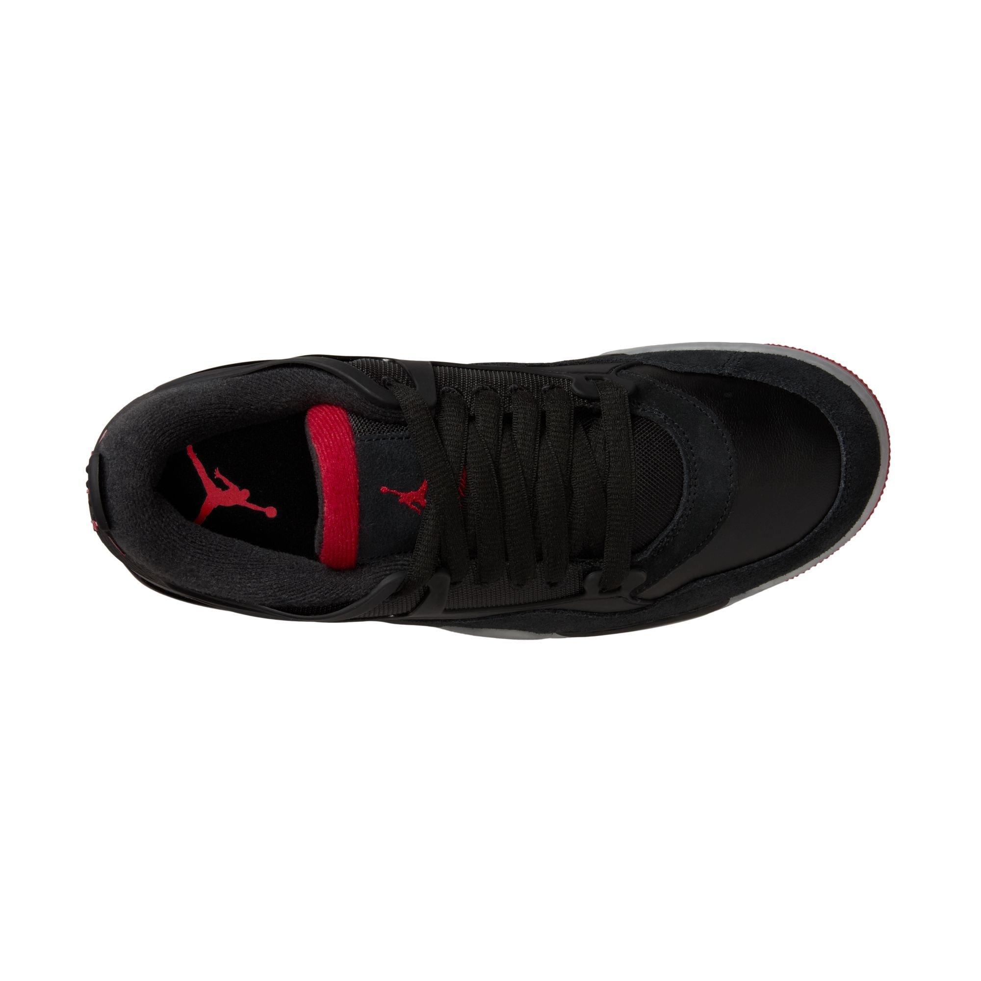 Jordan 4 RM "Black/Varsity Red/Wolf Grey/White" Men's Shoe - BLACK/RED/WHITE Thumbnail View 8