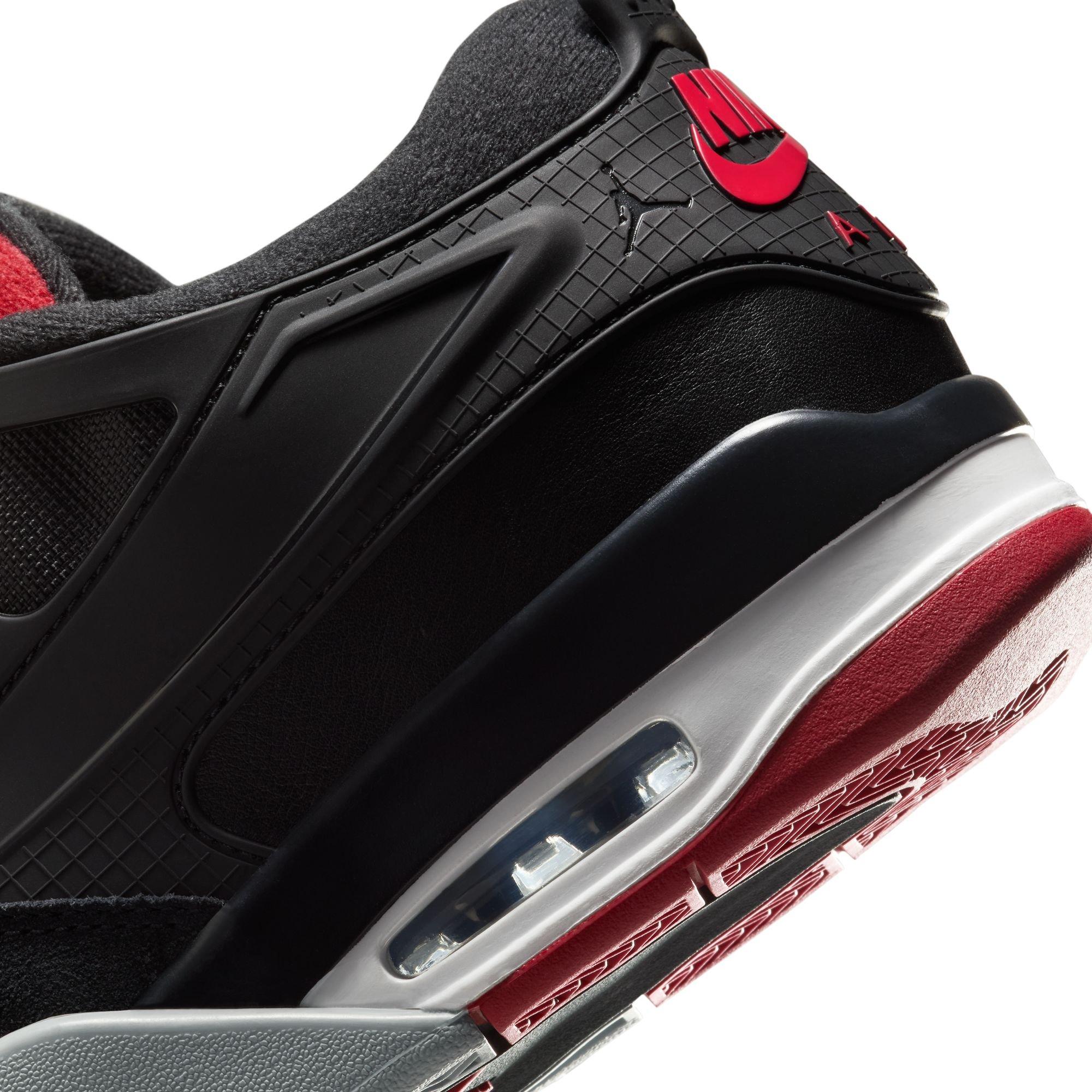 Jordan 4 RM "Black/Varsity Red/Wolf Grey/White" Men's Shoe - BLACK/RED/WHITE Thumbnail View 11