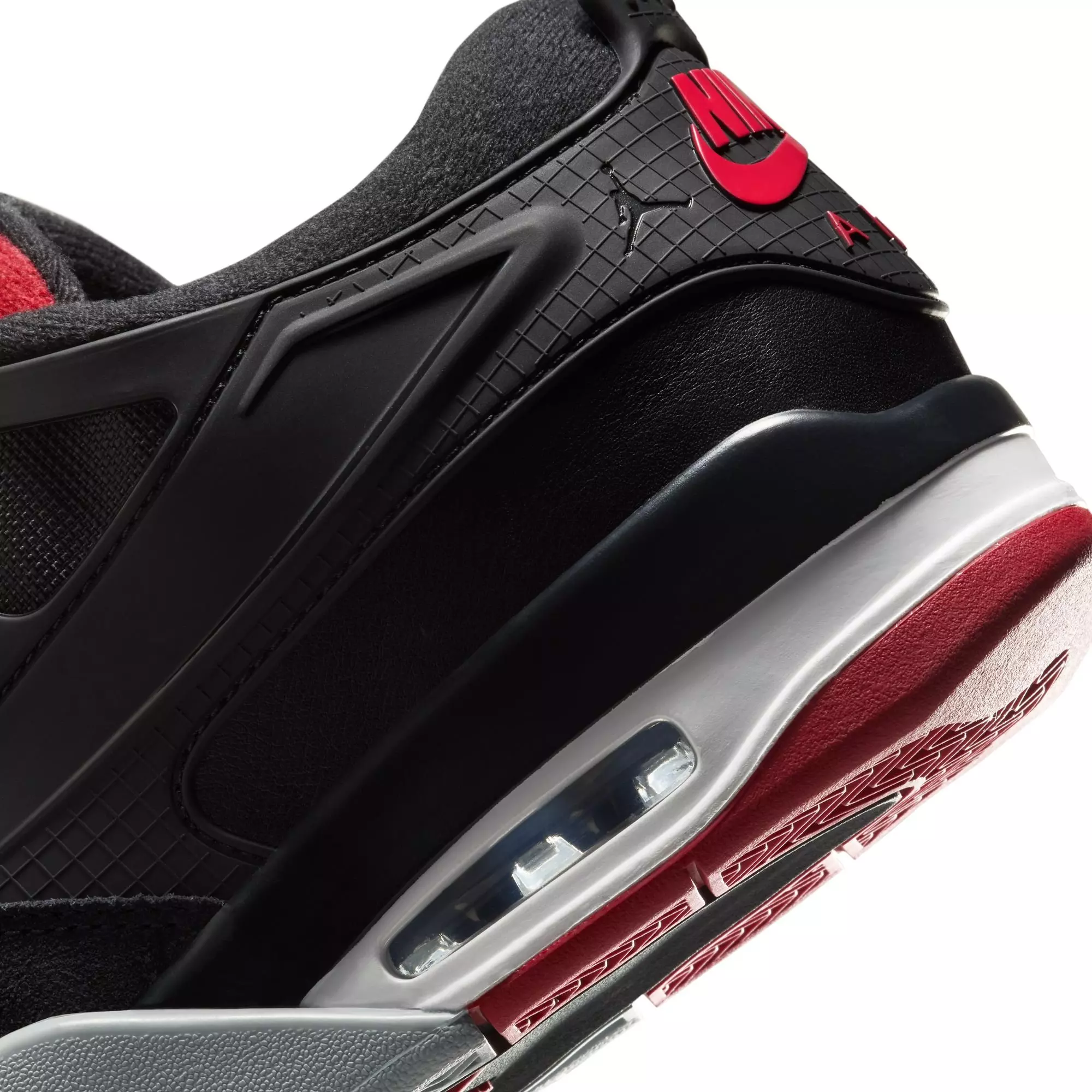Jordan 4 RM "Black/Varsity Red/Wolf Grey/White" Men's Shoe - BLACK/RED/WHITE