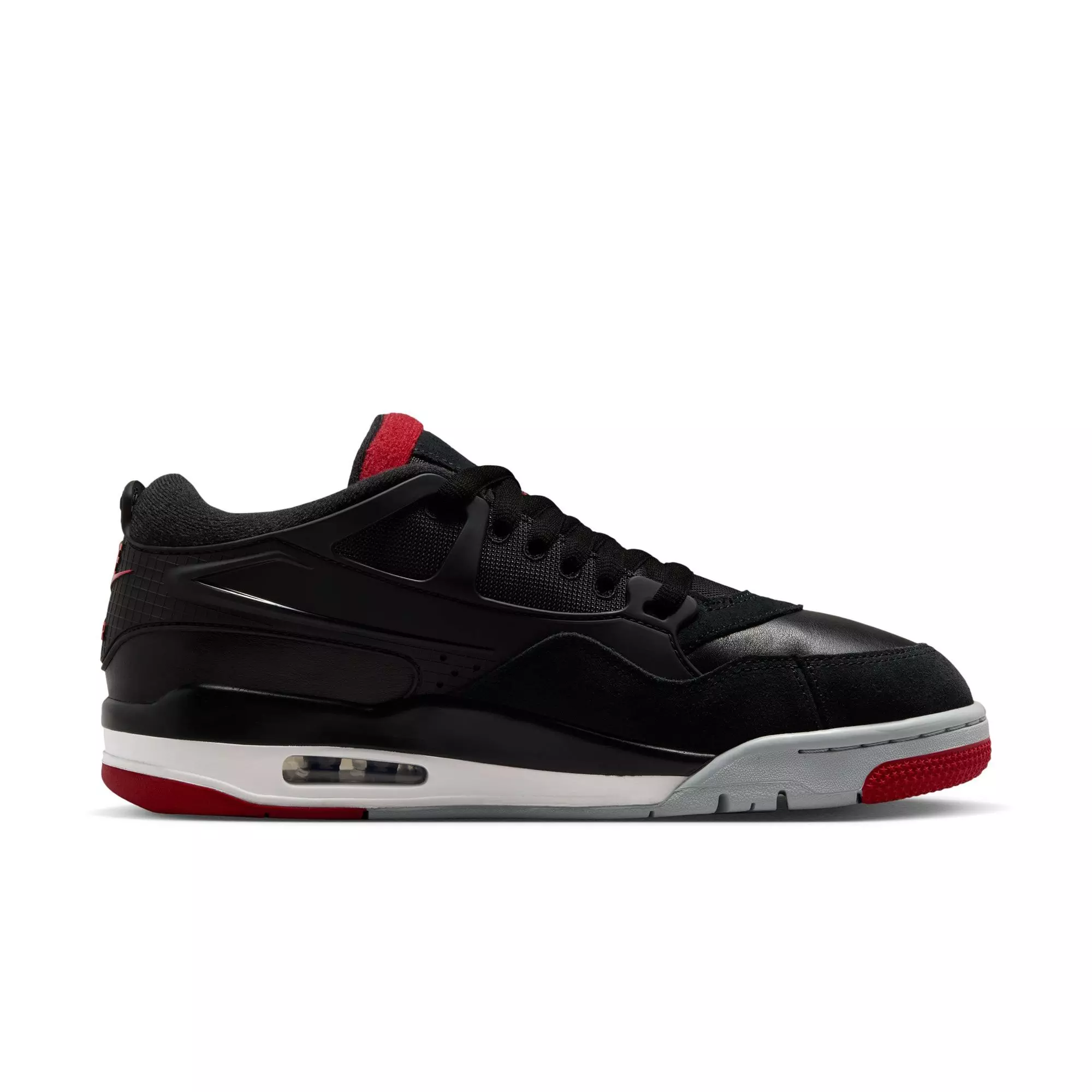 Jordan 4 RM "Black/Varsity Red/Wolf Grey/White" Men's Shoe - BLACK/RED/WHITE