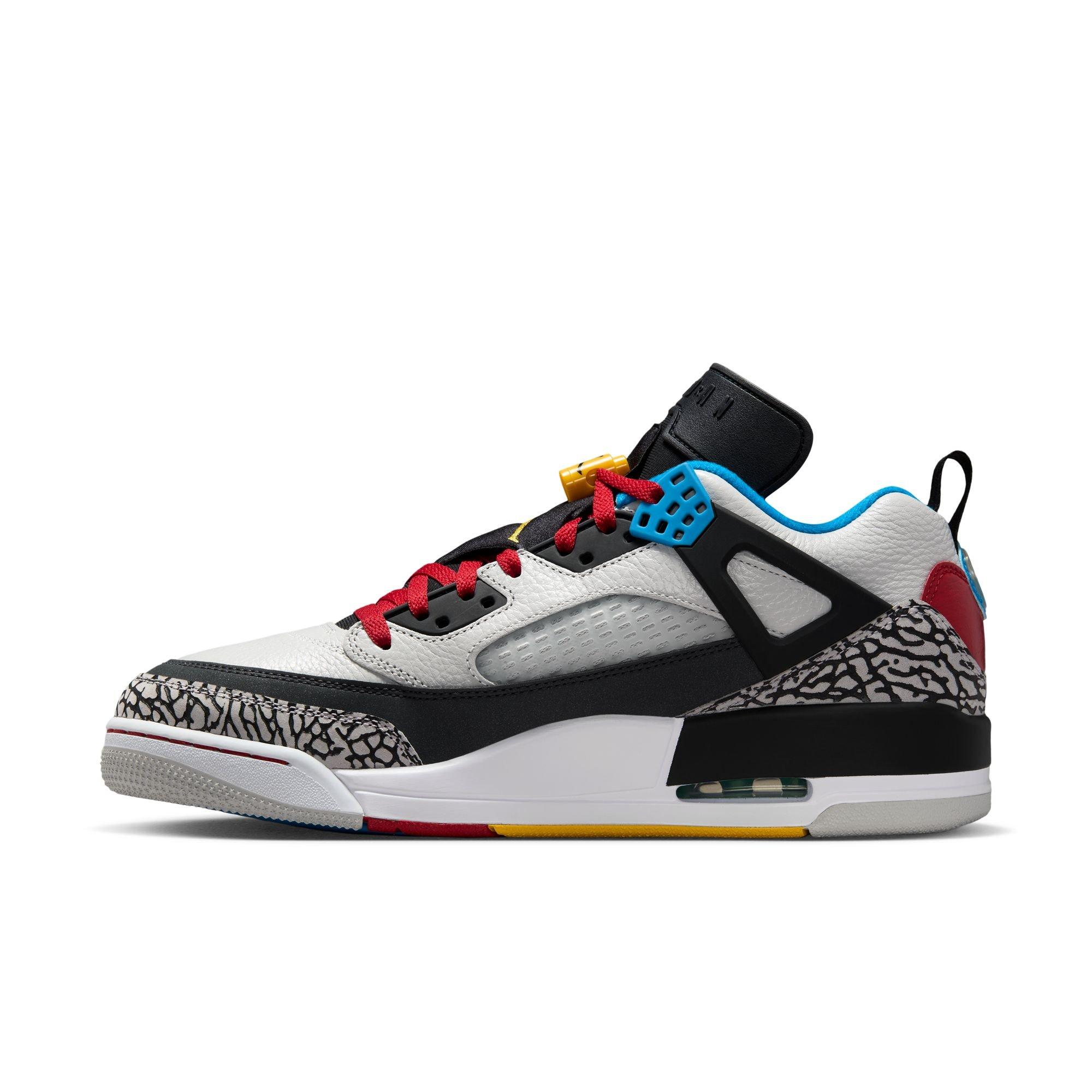 Jordan Spizike Low SE "Neutral Grey/Varsity Maize/Surf Blue" Men's Shoe - MULTI-COLOR Thumbnail View 4