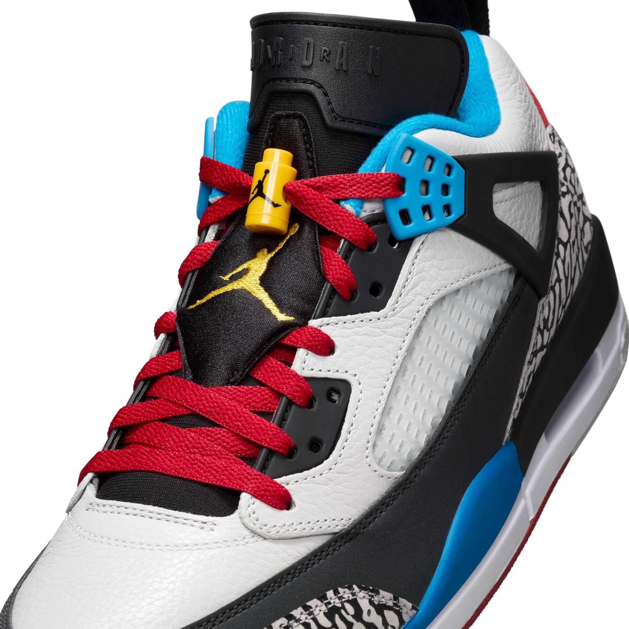 Jordan Spizike Low SE "Neutral Grey/Varsity Maize/Surf Blue" Men's Shoe - MULTI-COLOR Thumbnail View 9