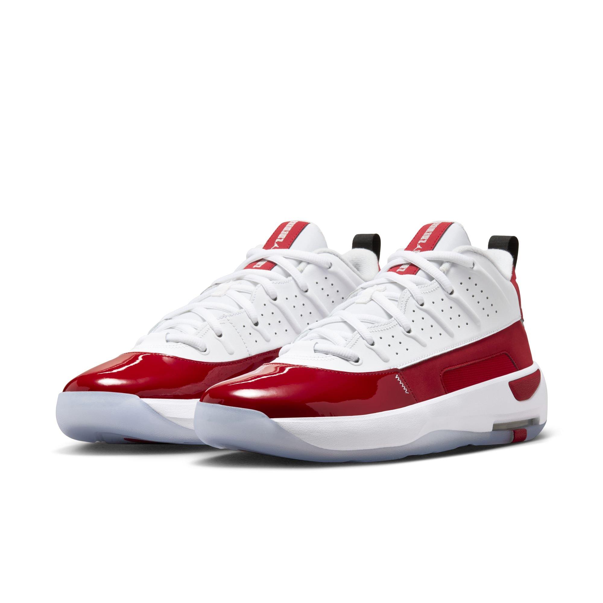 Jordan Max Aura 7 "White/Gym Red/Black" Men's Shoe - WHITE/RED Thumbnail View 5