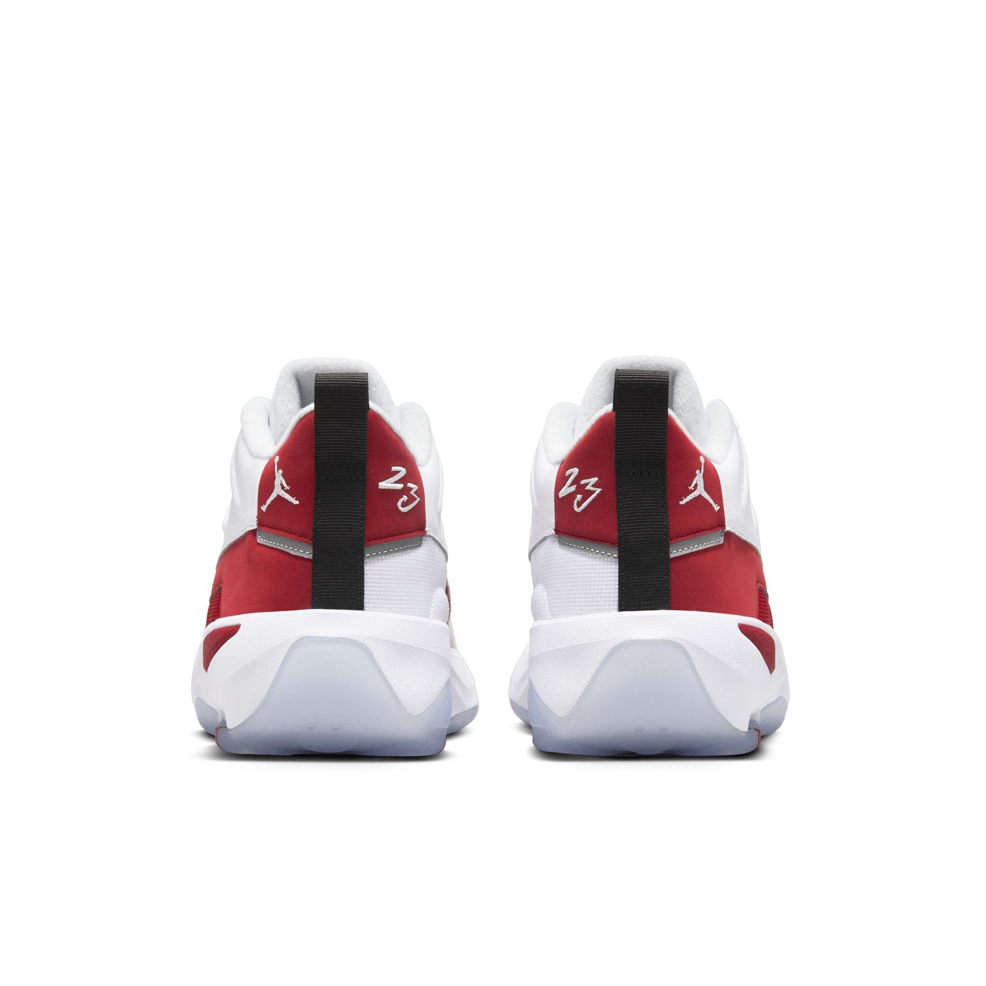 Jordan Max Aura 7 "White/Gym Red/Black" Men's Shoe - WHITE/RED Thumbnail View 7