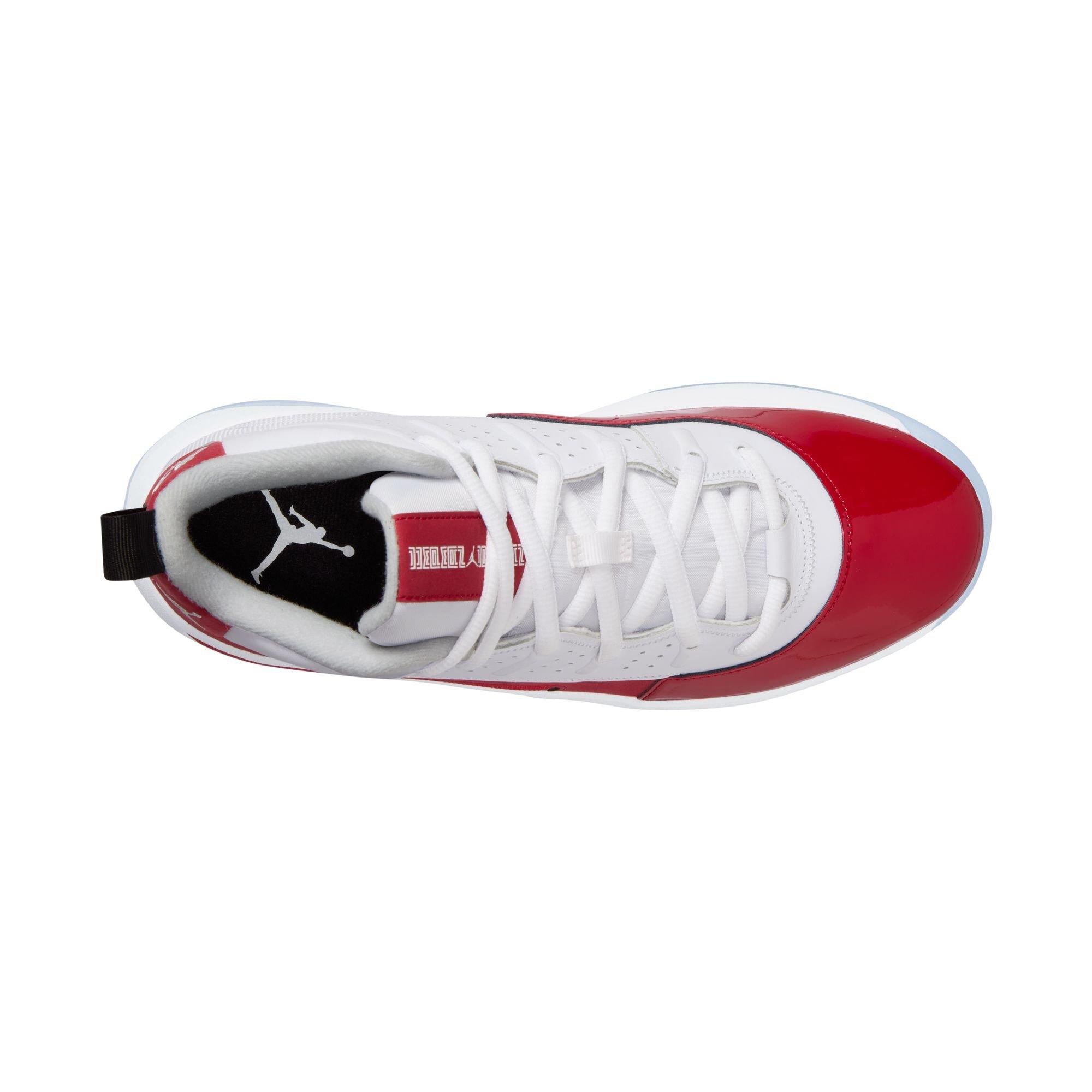 Jordan Max Aura 7 "White/Gym Red/Black" Men's Shoe - WHITE/RED Thumbnail View 8