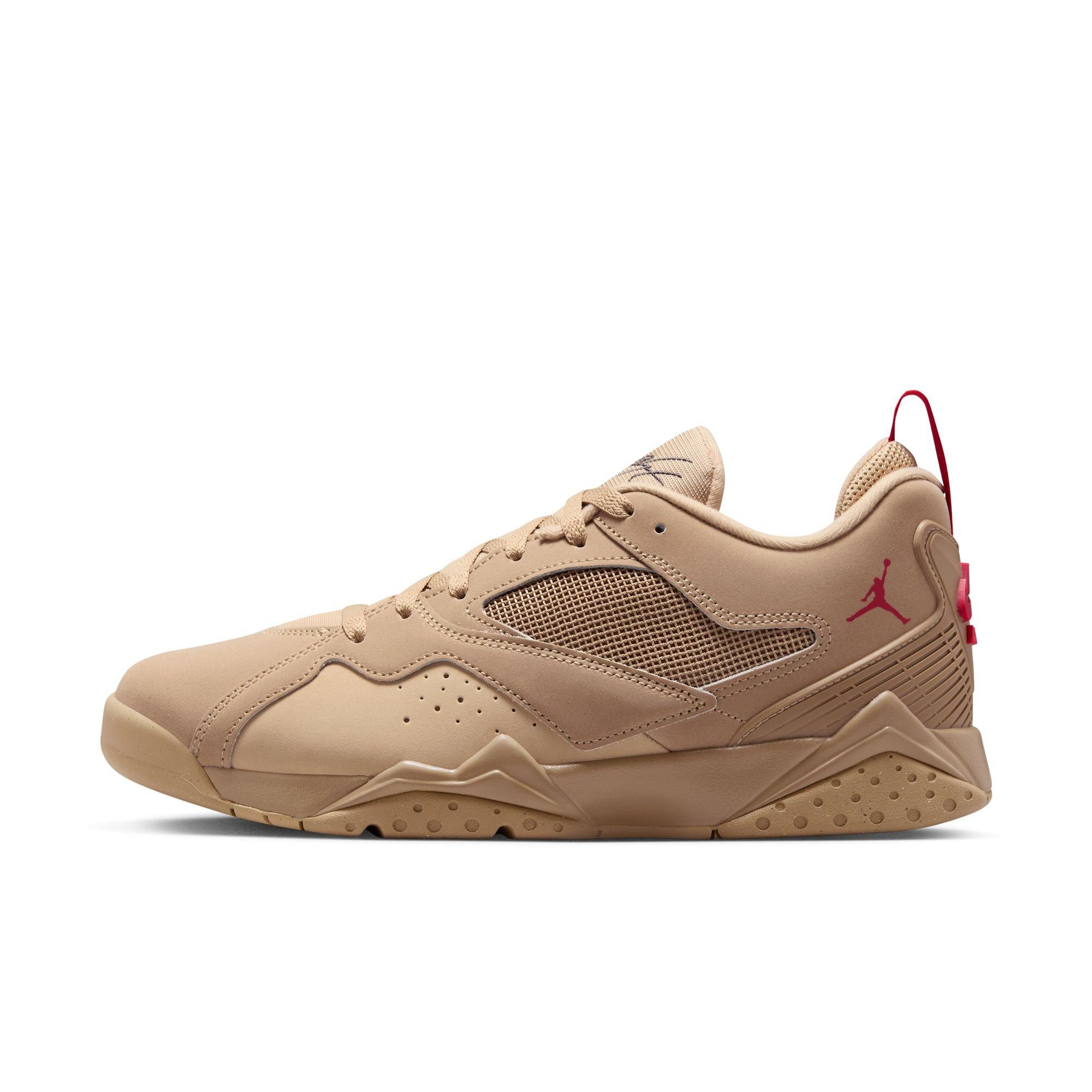 Jordan MVP 92 "Desert Camo/Fire Red/Mushroom/Anthracite" Men's Shoe - KHAKI/RED Thumbnail View 3