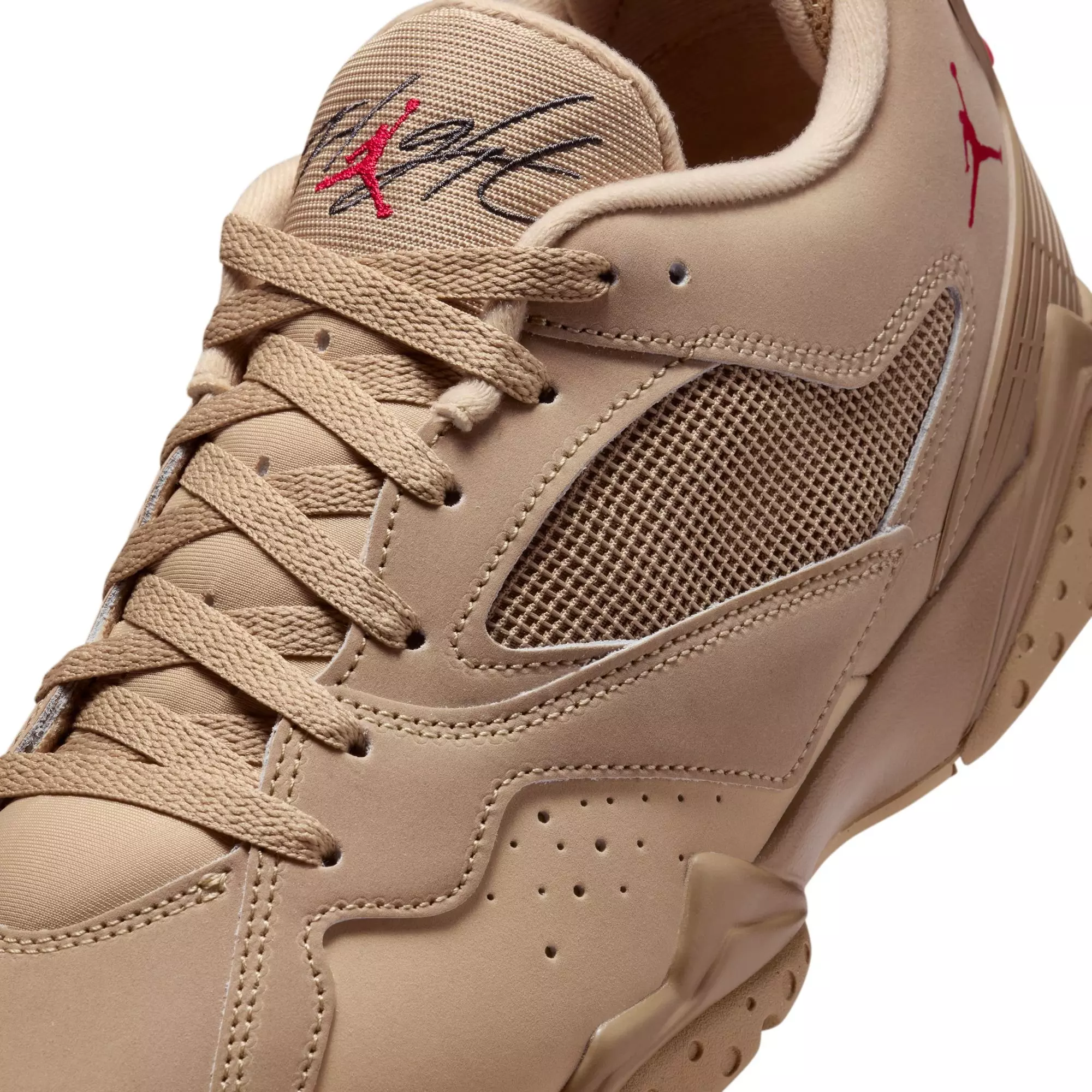 Jordan MVP 92 "Desert Camo/Fire Red/Mushroom/Anthracite" Men's Shoe - KHAKI/RED