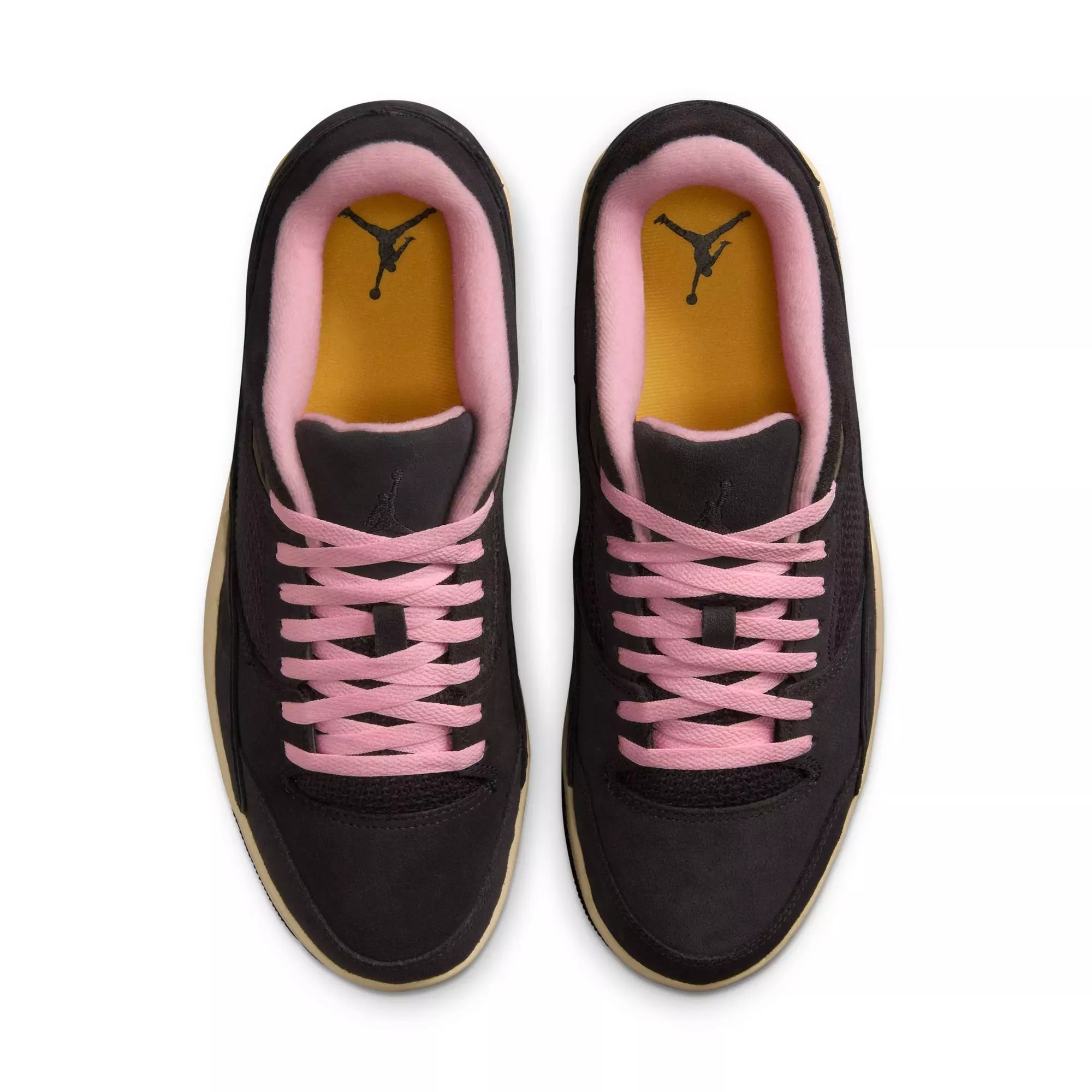 Jordan Flight Court "Oil Grey/Cave/Stone/Arctic Punch/Muslin" Men's Shoe - GREY/PINK