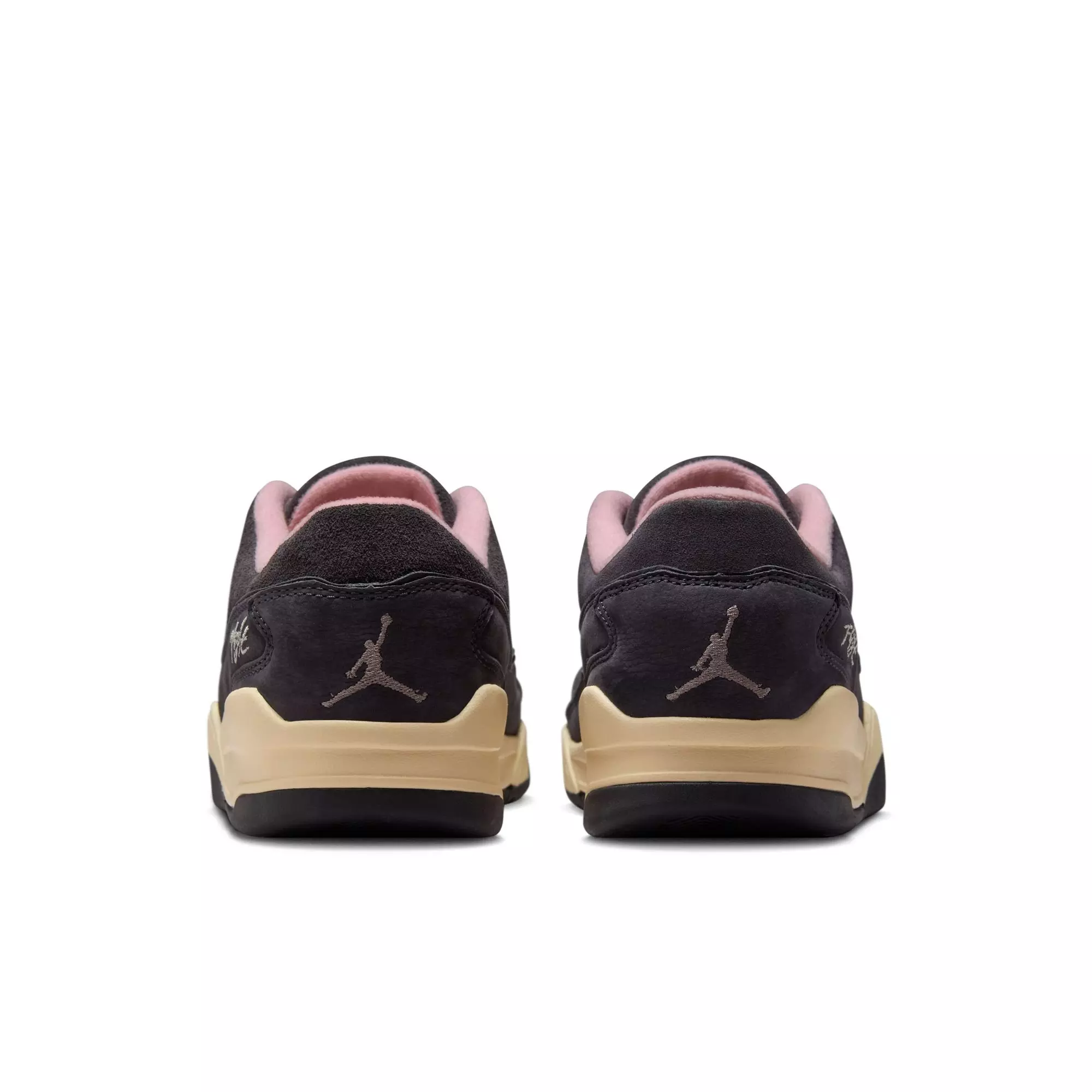 Jordan Flight Court "Oil Grey/Cave/Stone/Arctic Punch/Muslin" Men's Shoe - GREY/PINK