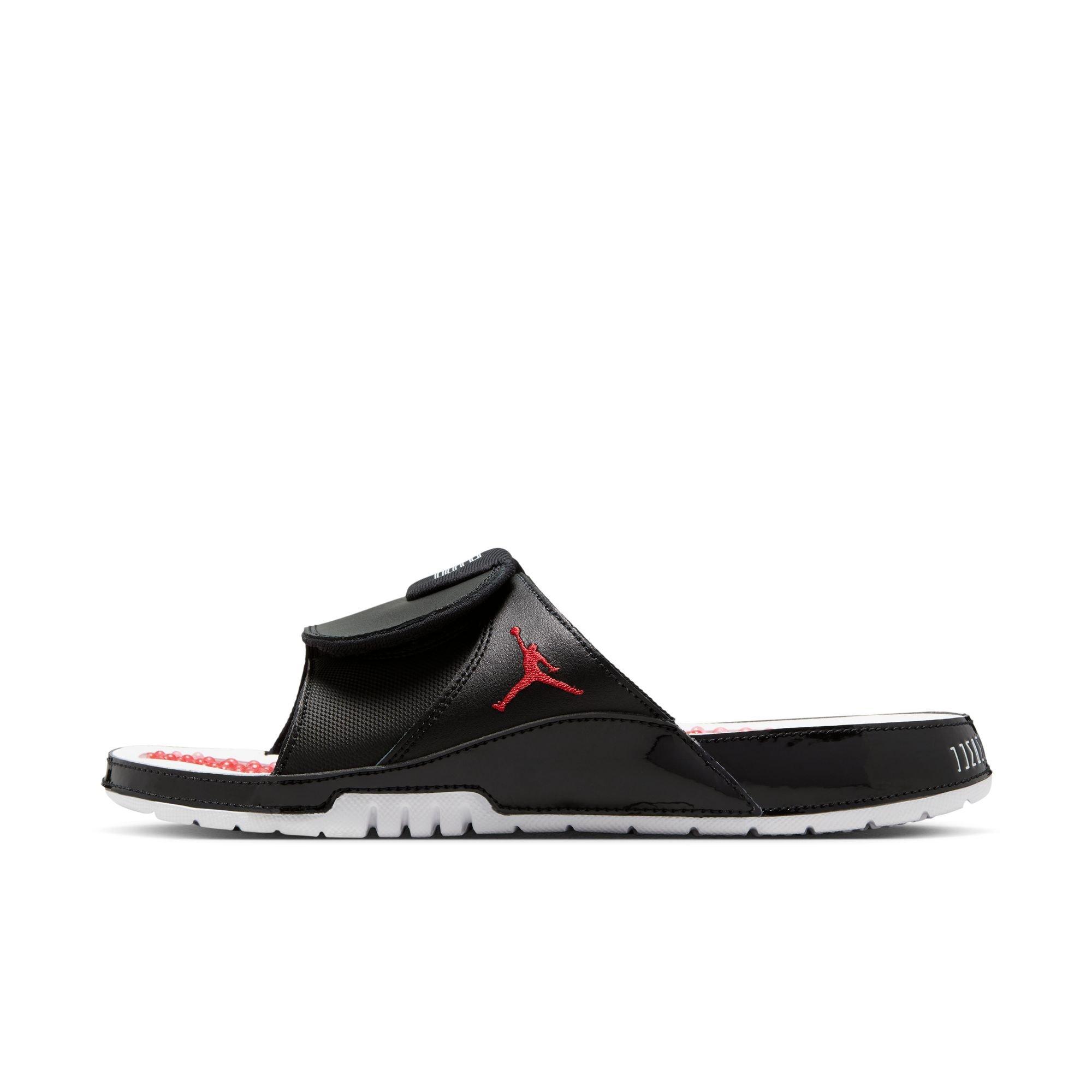Jordan Hydro XI "Black/White/Gym Red" Unisex Slide - BLACK/RED/WHITE Thumbnail View 3
