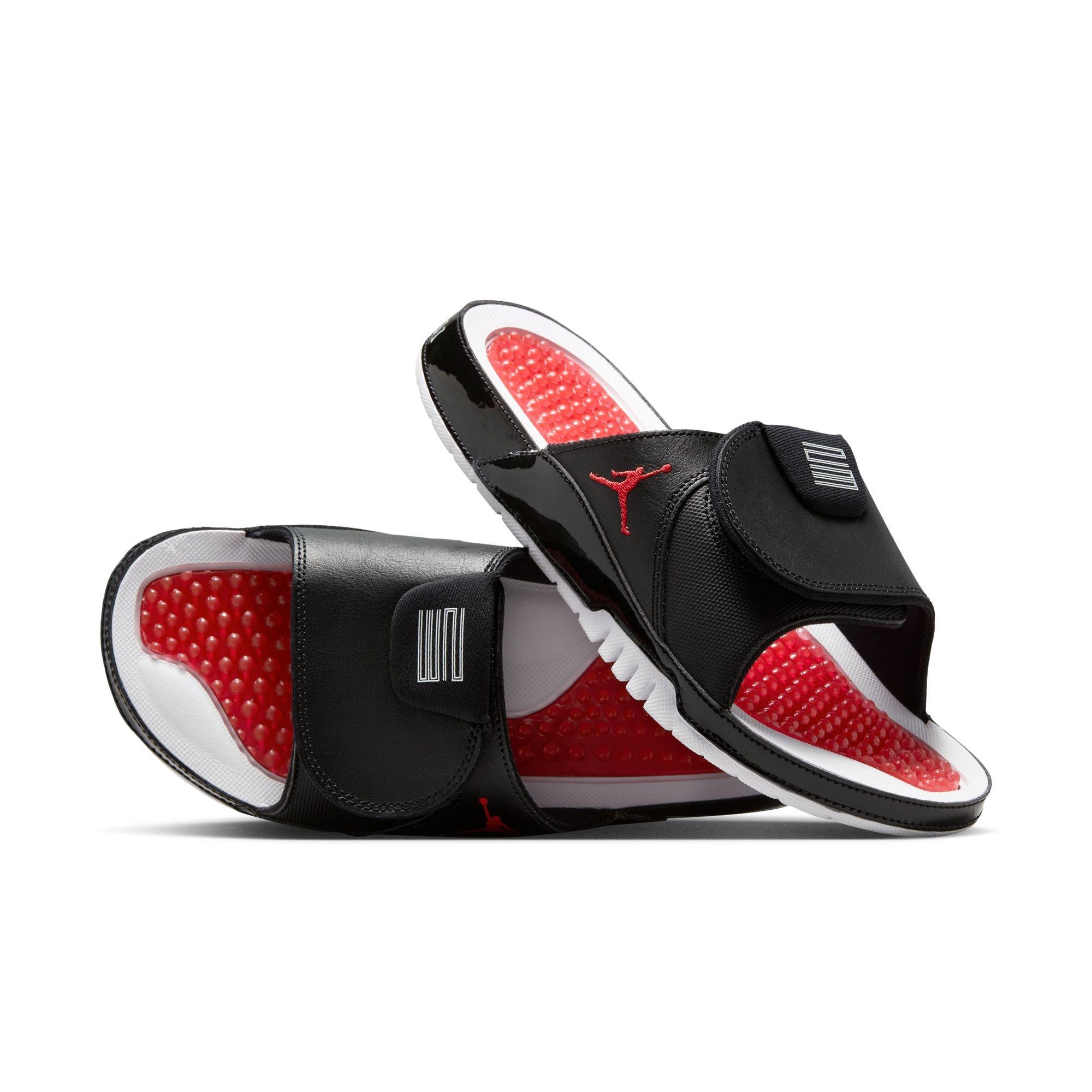 Jordan Hydro XI "Black/White/Gym Red" Unisex Slide - BLACK/RED/WHITE Thumbnail View 5