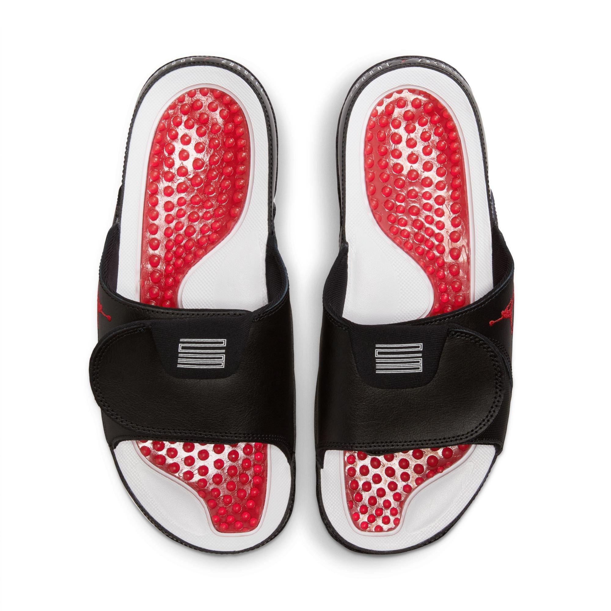 Jordan Hydro XI "Black/White/Gym Red" Unisex Slide - BLACK/RED/WHITE Thumbnail View 6