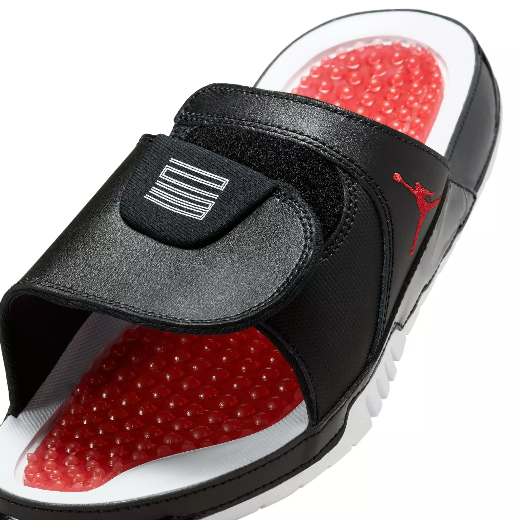 Jordan Hydro XI "Black/White/Gym Red" Unisex Slide - BLACK/RED/WHITE