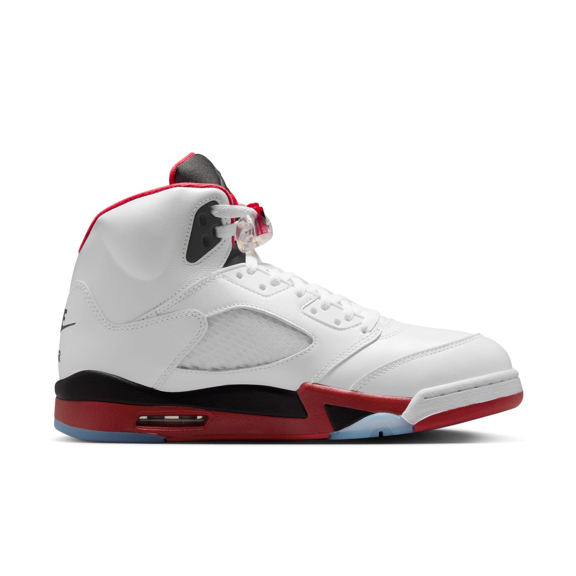 u*3様 Nike Air Jordan 5 Retro \"Fire Red\" Jordan 5 Retro Fire Red Black Tongue (2025) Men's - HQ7978