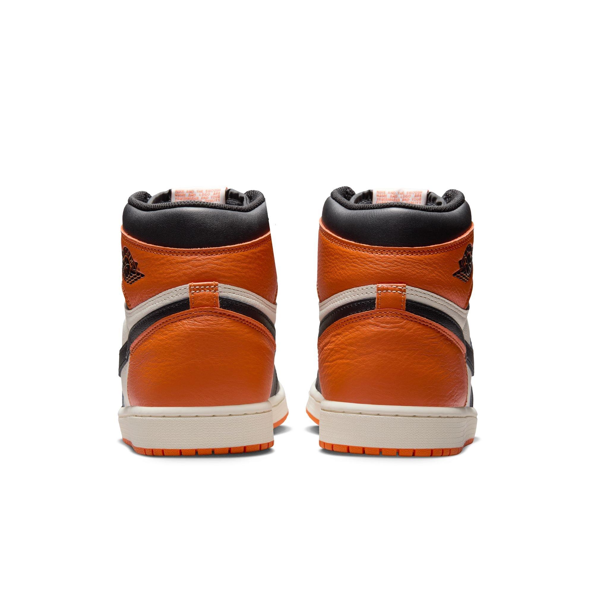 Jordan 1 Retro High OG "Shattered Backboard" Men's Shoe - BLACK/SAIL/STARFISH Thumbnail View 10