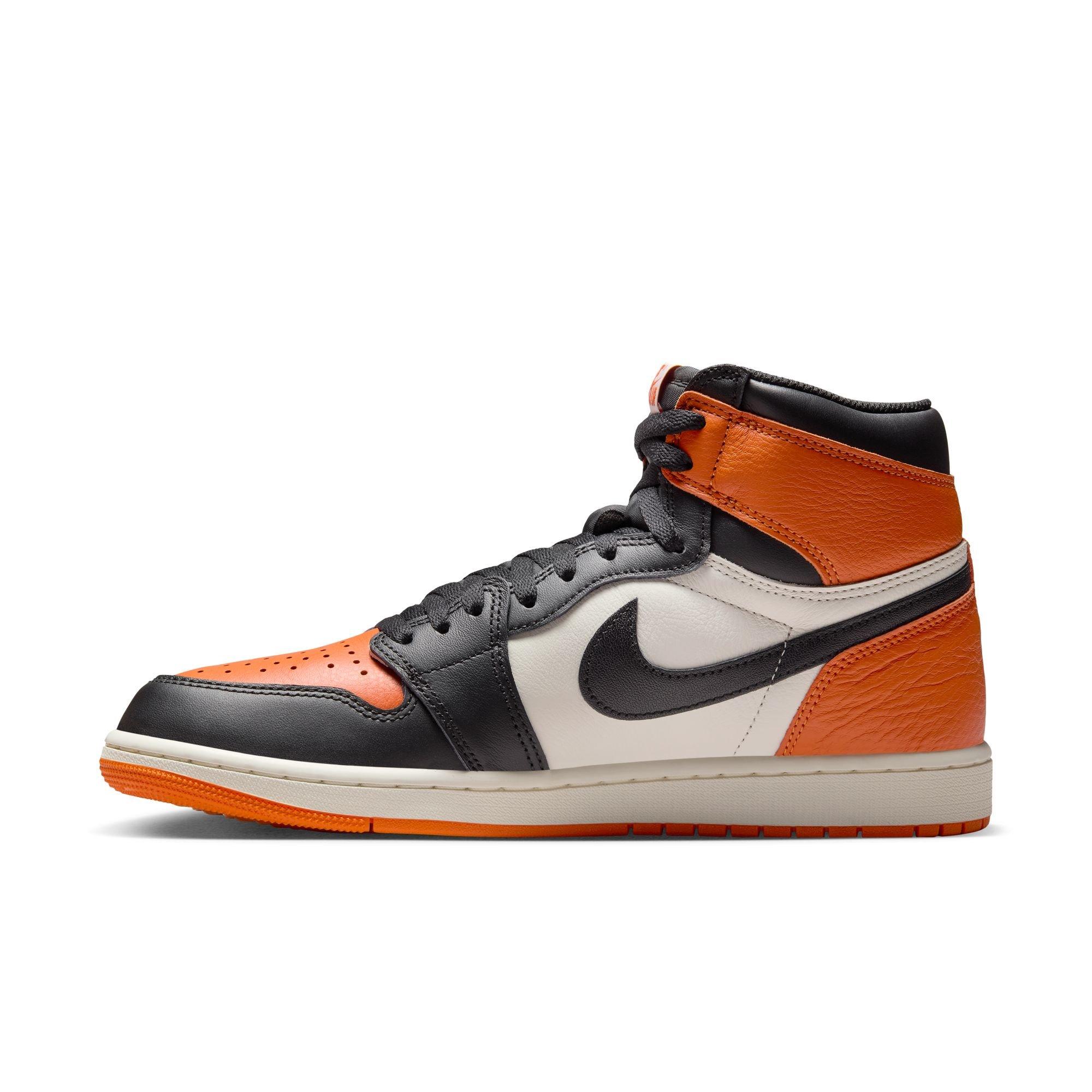 Jordan 1 Retro High OG "Shattered Backboard" Men's Shoe - BLACK/SAIL/STARFISH Thumbnail View 9